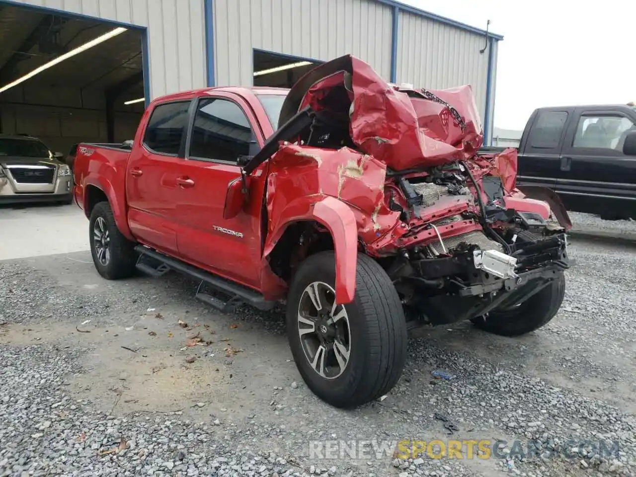 1 Photograph of a damaged car 3TMCZ5AN8KM235031 TOYOTA TACOMA 2019