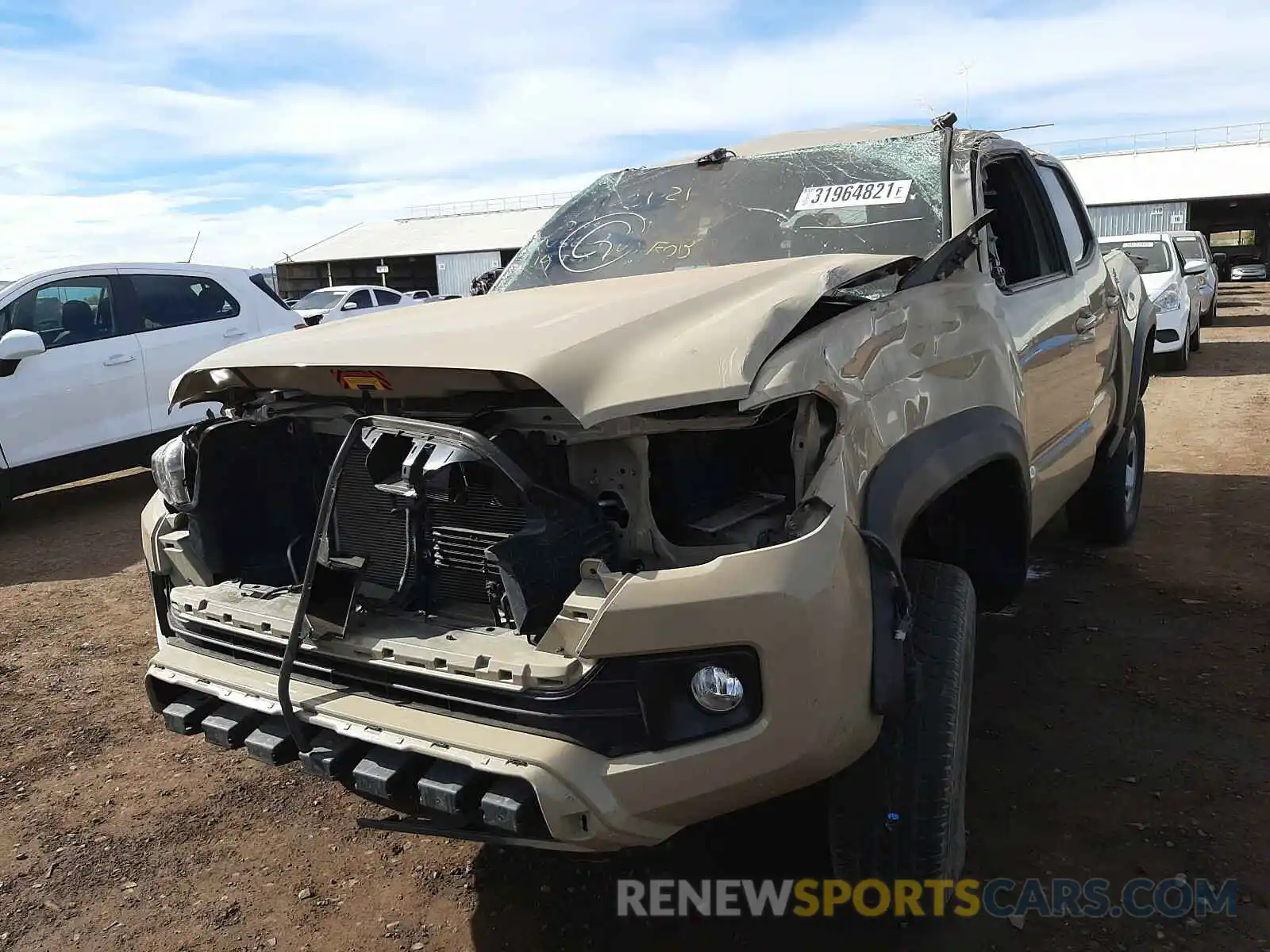 2 Photograph of a damaged car 3TMCZ5AN8KM238687 TOYOTA TACOMA 2019