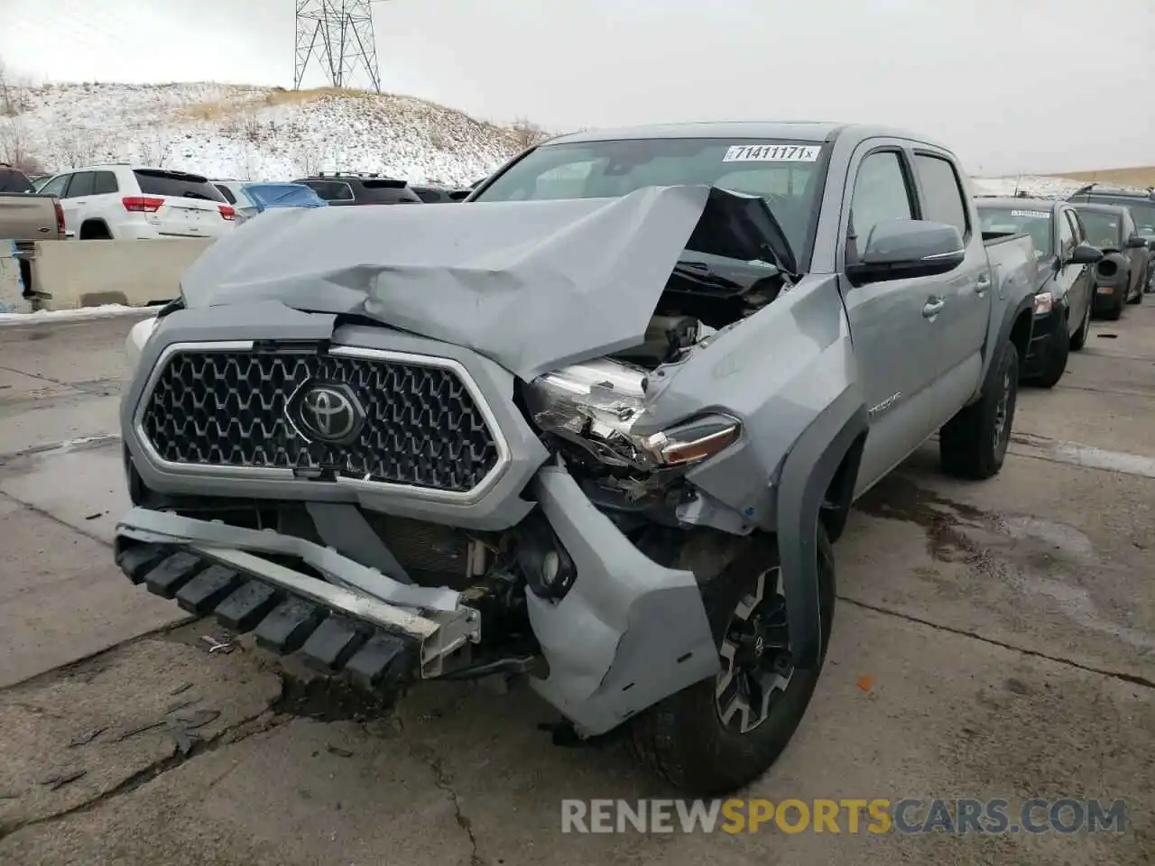 2 Photograph of a damaged car 3TMCZ5AN8KM239015 TOYOTA TACOMA 2019