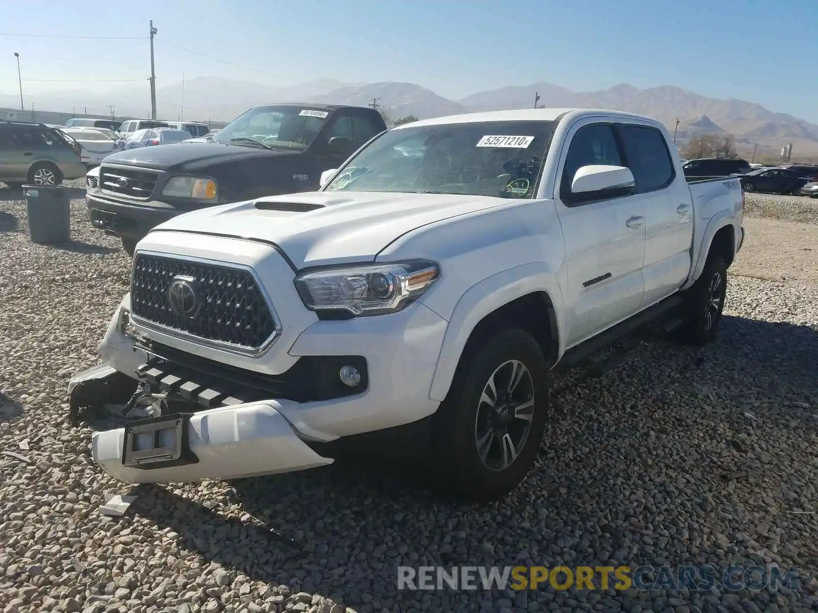 2 Photograph of a damaged car 3TMCZ5AN8KM240116 TOYOTA TACOMA 2019