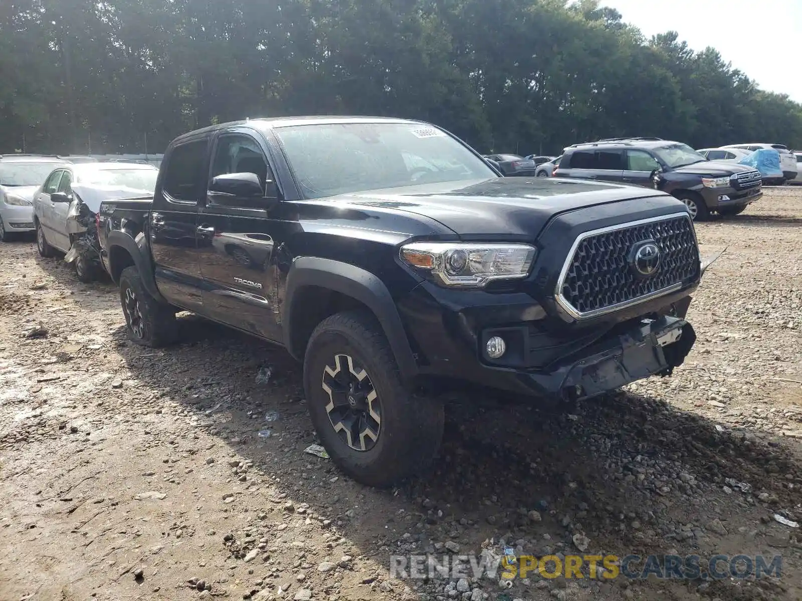 1 Photograph of a damaged car 3TMCZ5AN8KM245235 TOYOTA TACOMA 2019