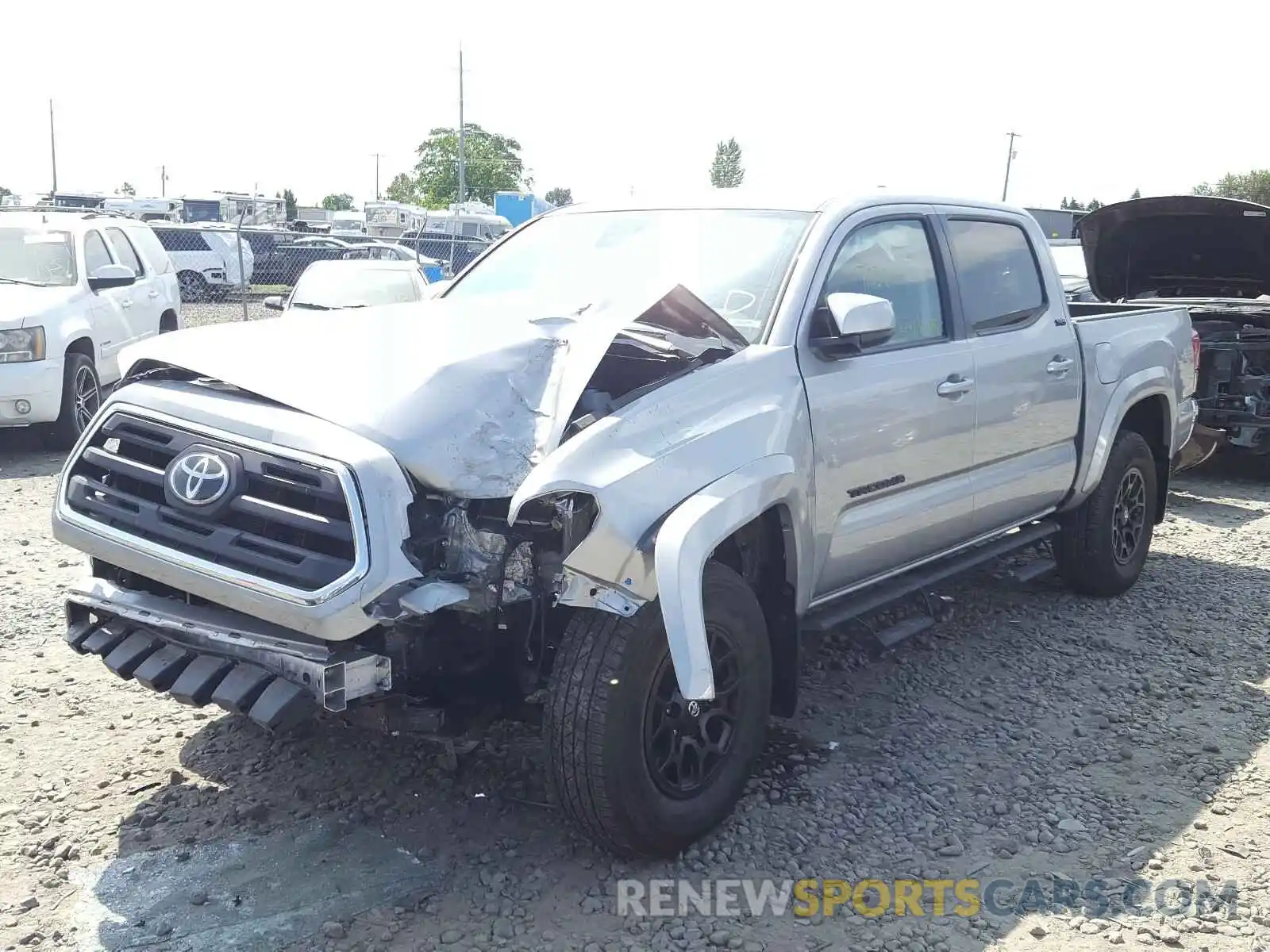 2 Photograph of a damaged car 3TMCZ5AN8KM246269 TOYOTA TACOMA 2019