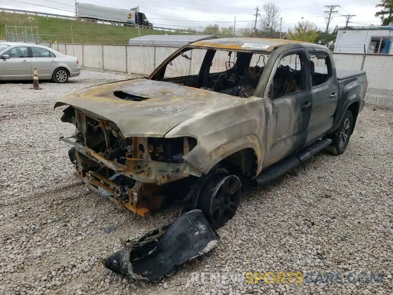 2 Photograph of a damaged car 3TMCZ5AN8KM248829 TOYOTA TACOMA 2019