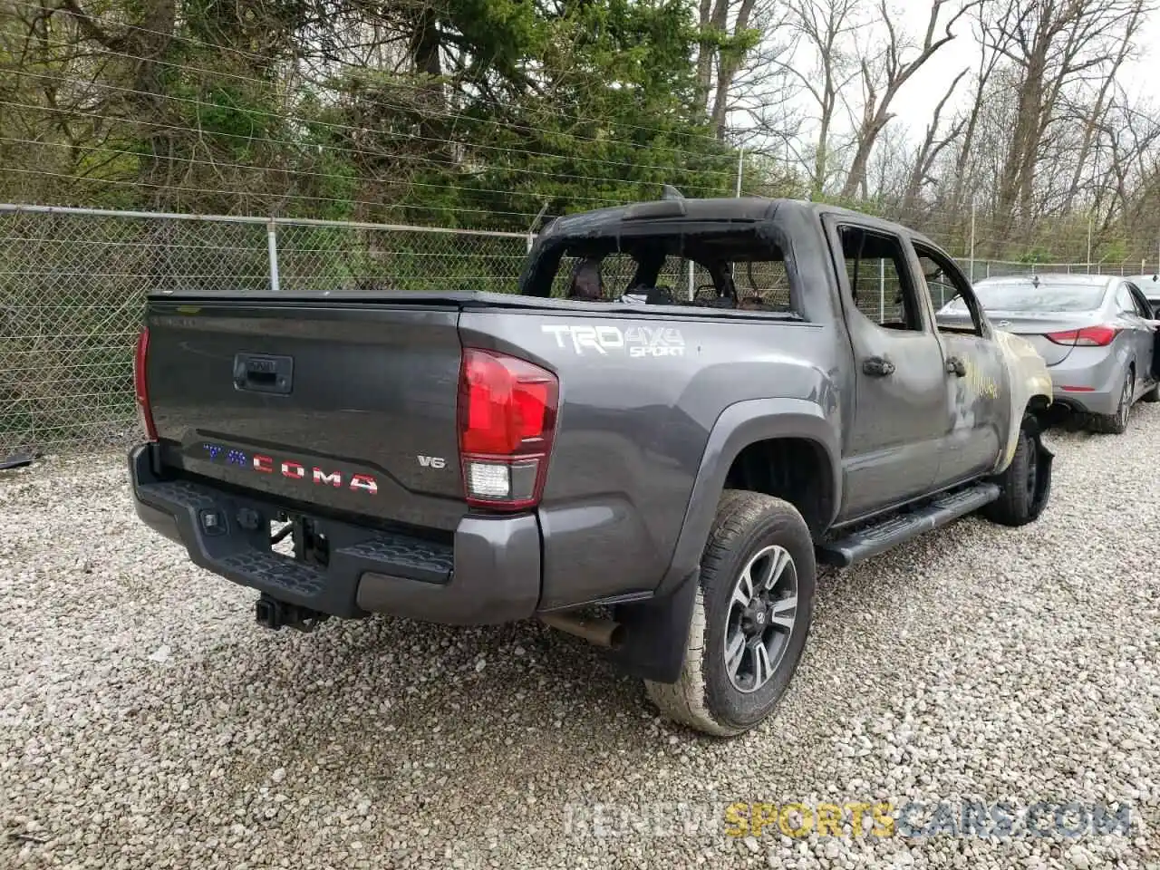 4 Photograph of a damaged car 3TMCZ5AN8KM248829 TOYOTA TACOMA 2019