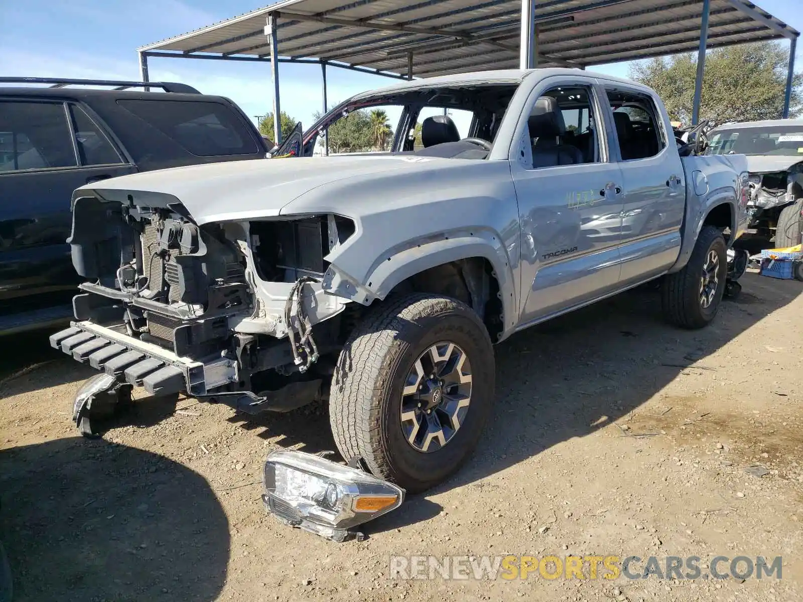 2 Photograph of a damaged car 3TMCZ5AN8KM249544 TOYOTA TACOMA 2019