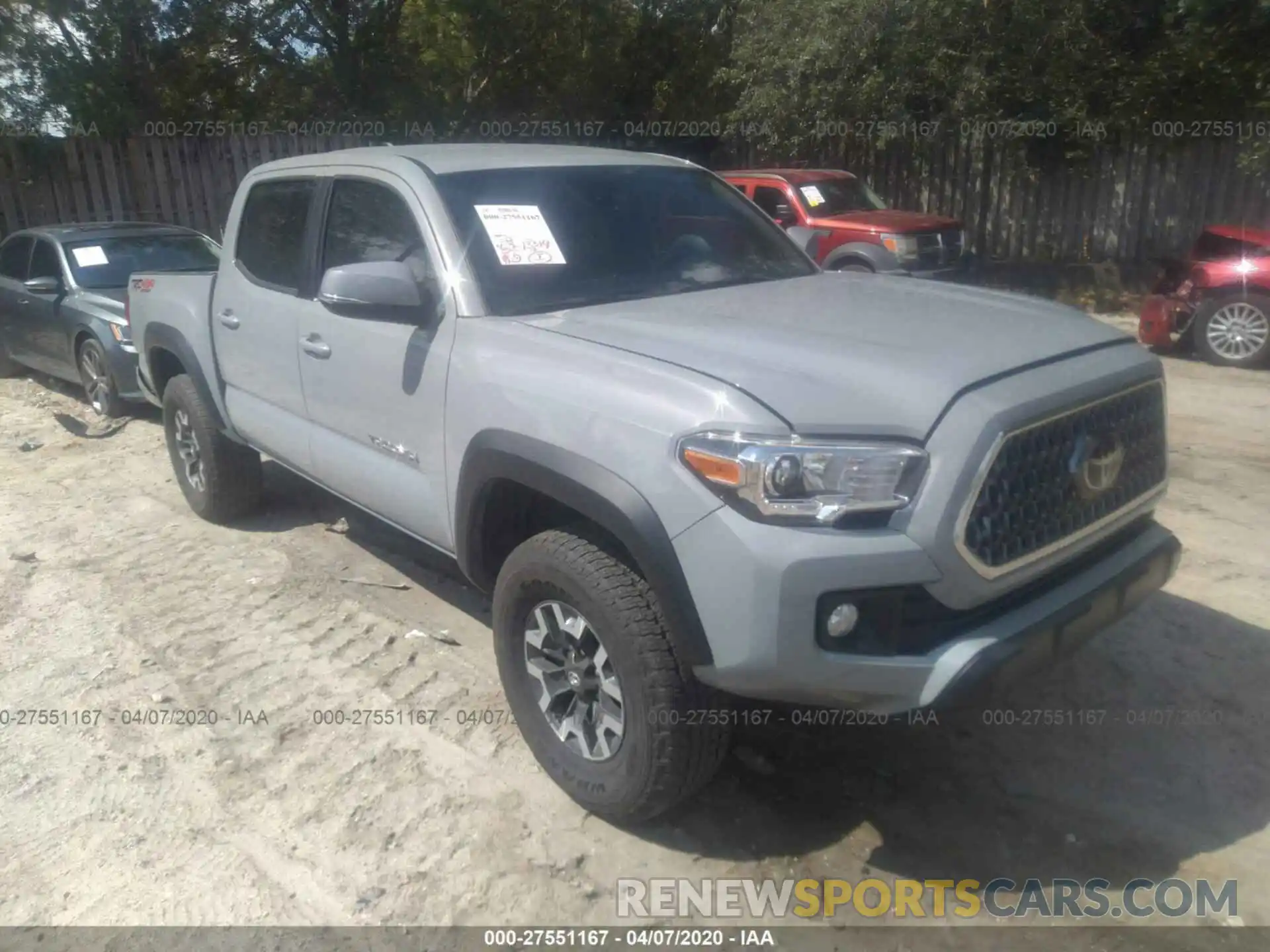 1 Photograph of a damaged car 3TMCZ5AN8KM251164 TOYOTA TACOMA 2019