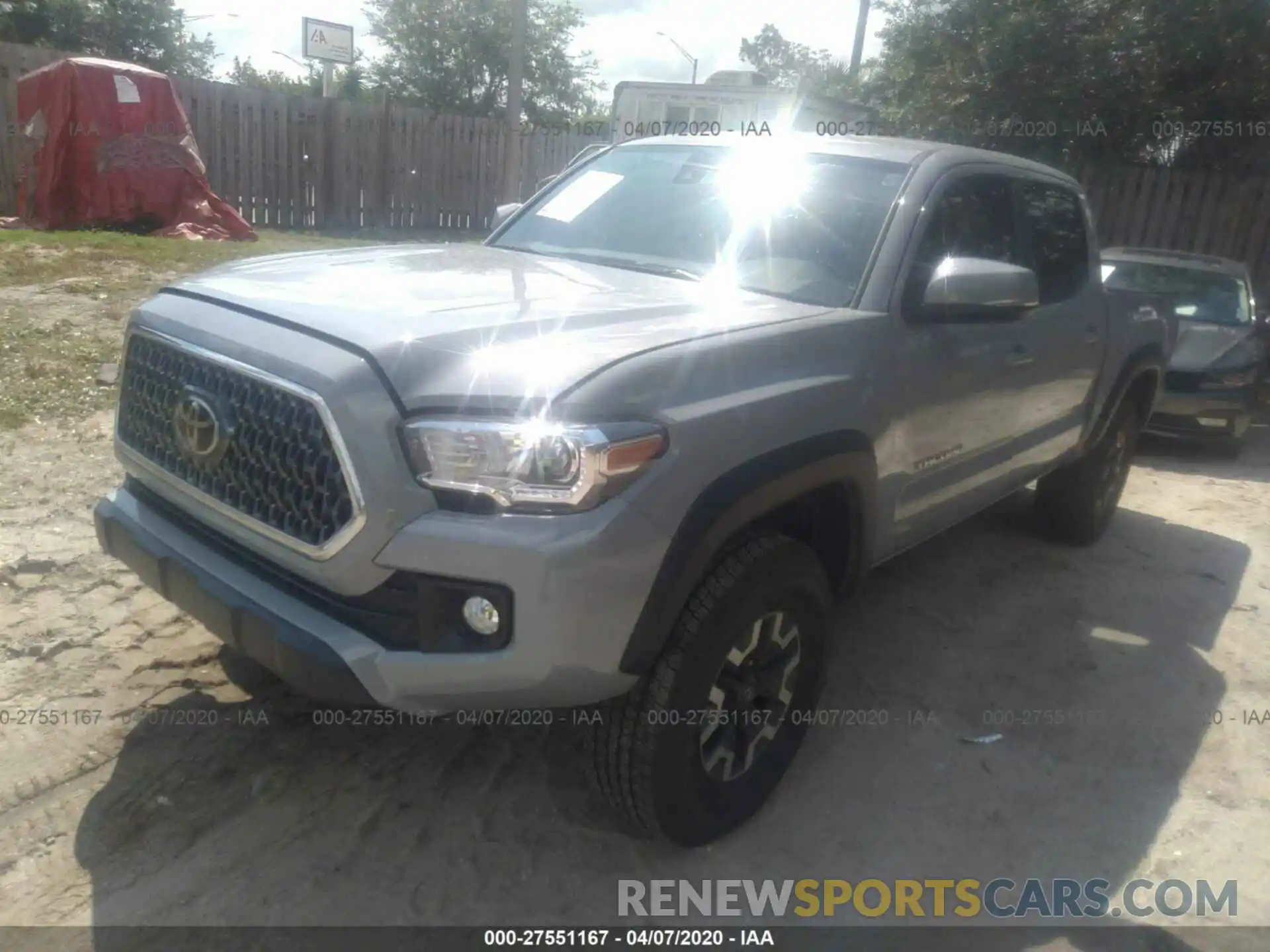 2 Photograph of a damaged car 3TMCZ5AN8KM251164 TOYOTA TACOMA 2019