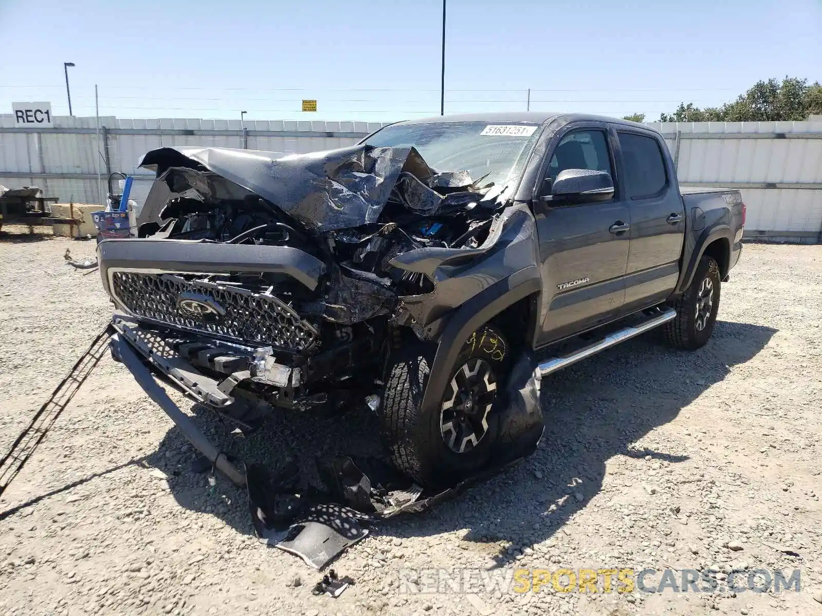 2 Photograph of a damaged car 3TMCZ5AN8KM256638 TOYOTA TACOMA 2019