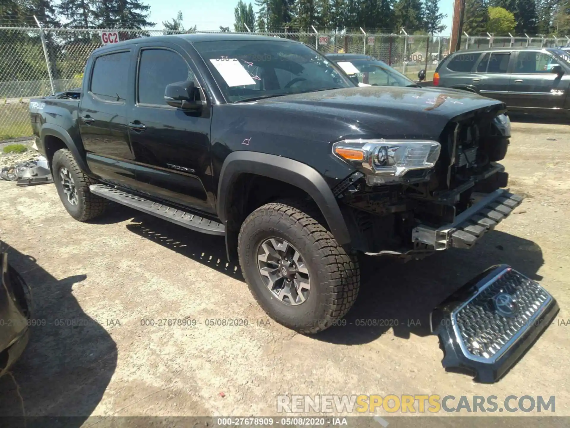 1 Photograph of a damaged car 3TMCZ5AN8KM257918 TOYOTA TACOMA 2019