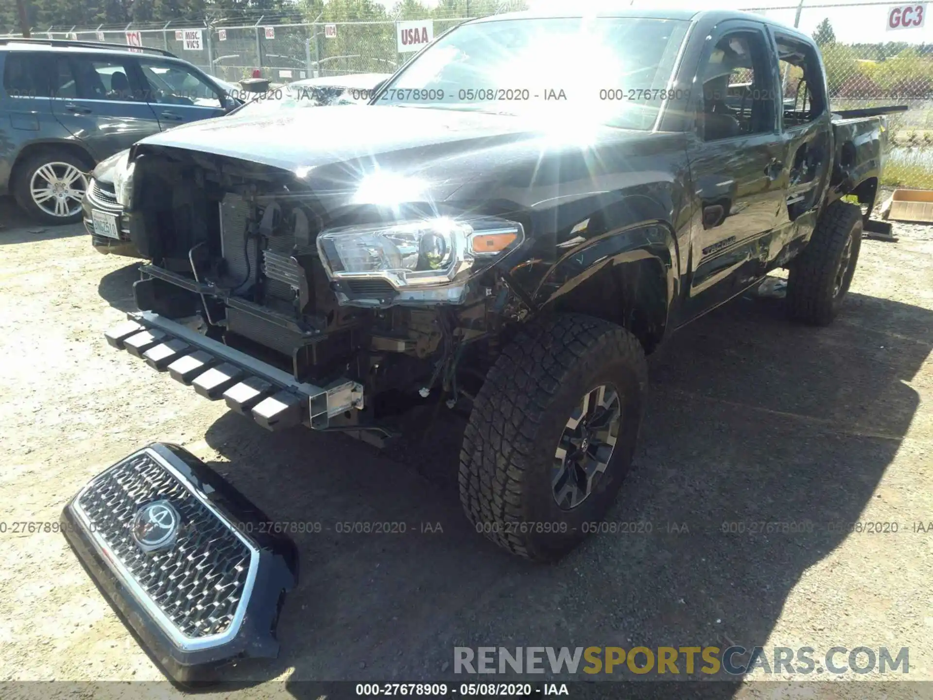 2 Photograph of a damaged car 3TMCZ5AN8KM257918 TOYOTA TACOMA 2019