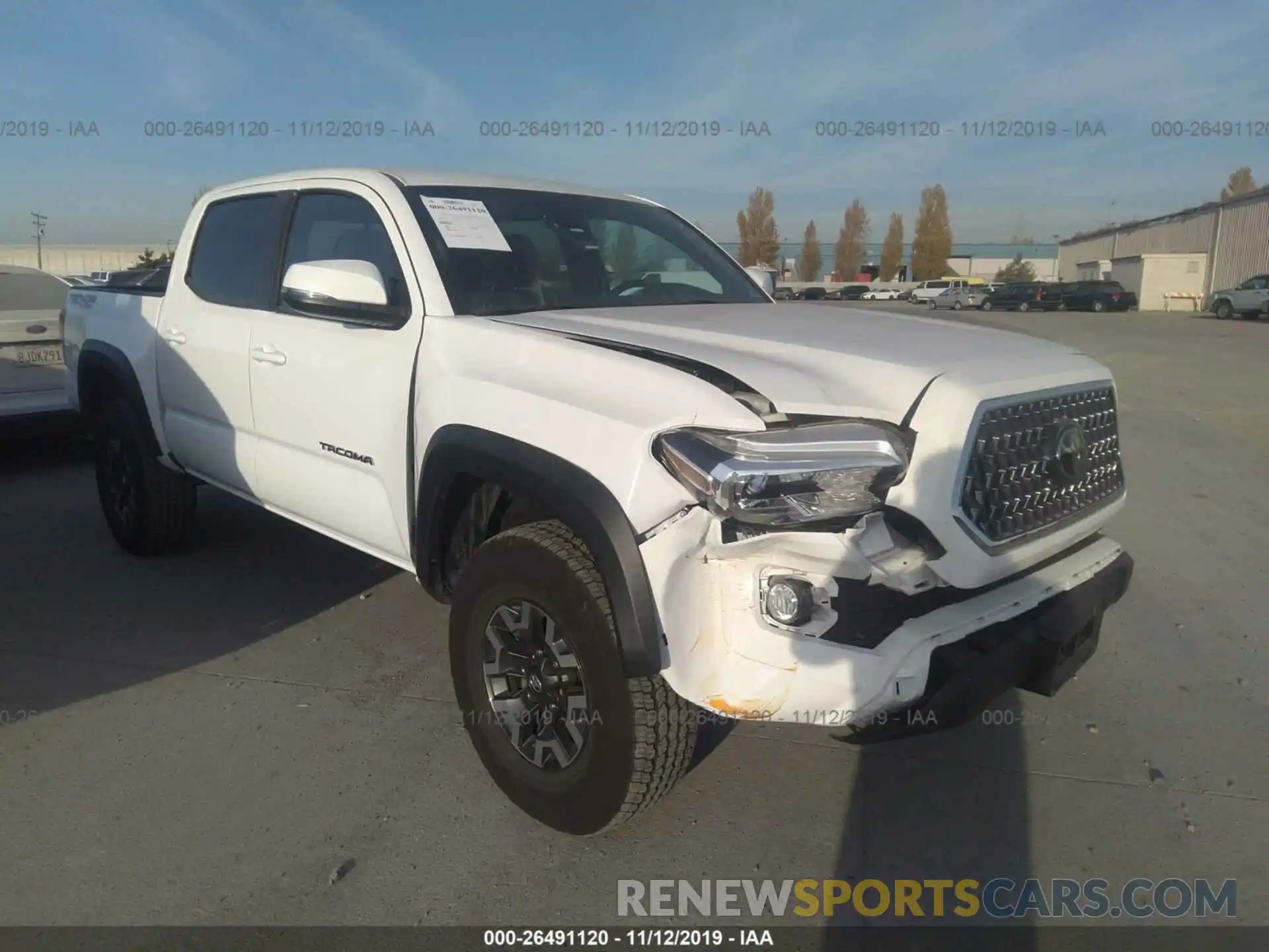 1 Photograph of a damaged car 3TMCZ5AN8KM259488 TOYOTA TACOMA 2019