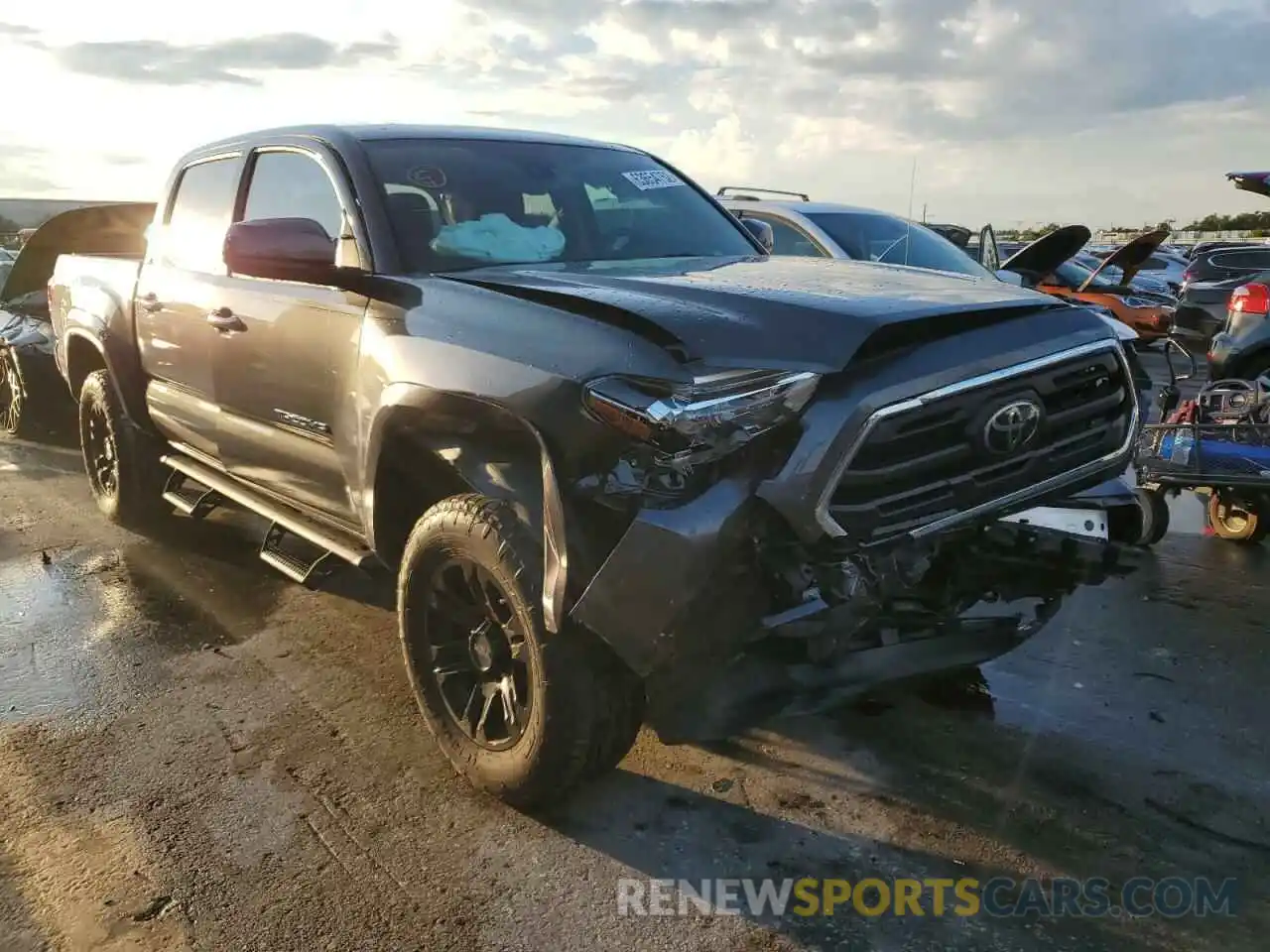 1 Photograph of a damaged car 3TMCZ5AN8KM263427 TOYOTA TACOMA 2019