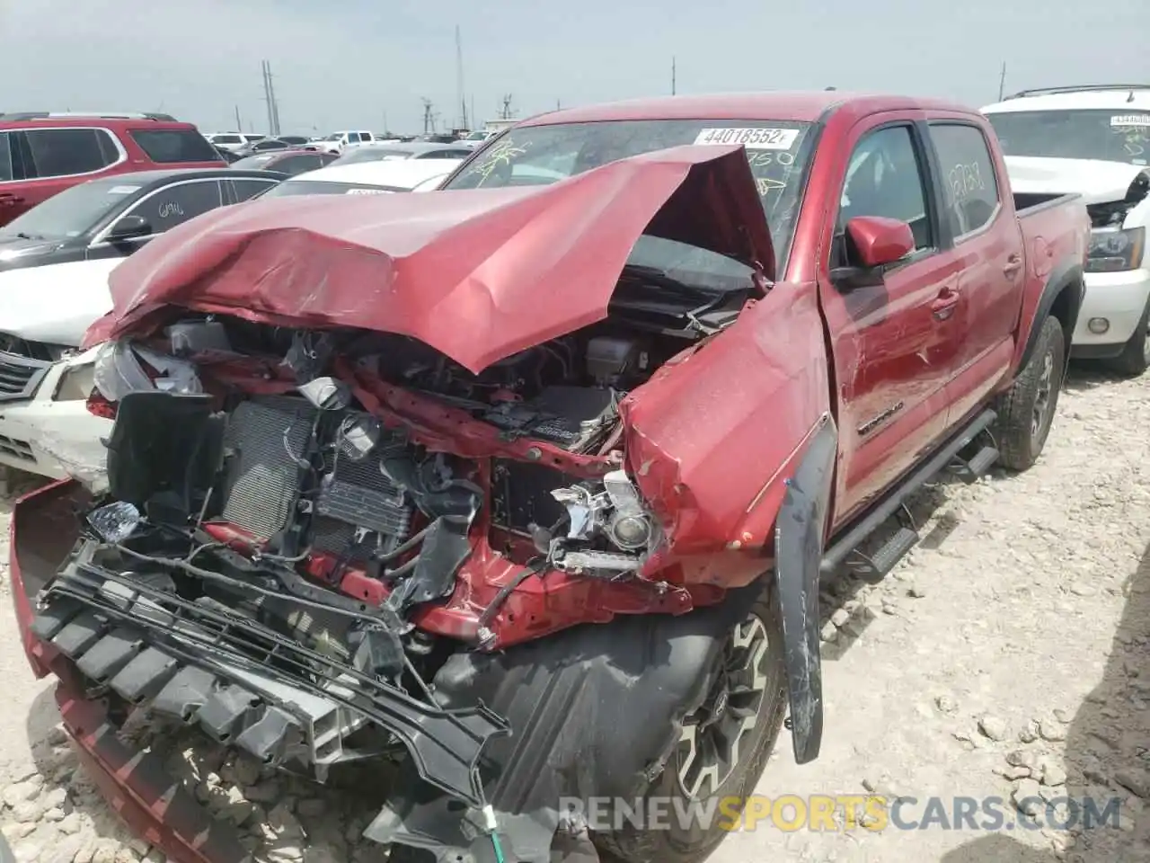 2 Photograph of a damaged car 3TMCZ5AN8KM266750 TOYOTA TACOMA 2019