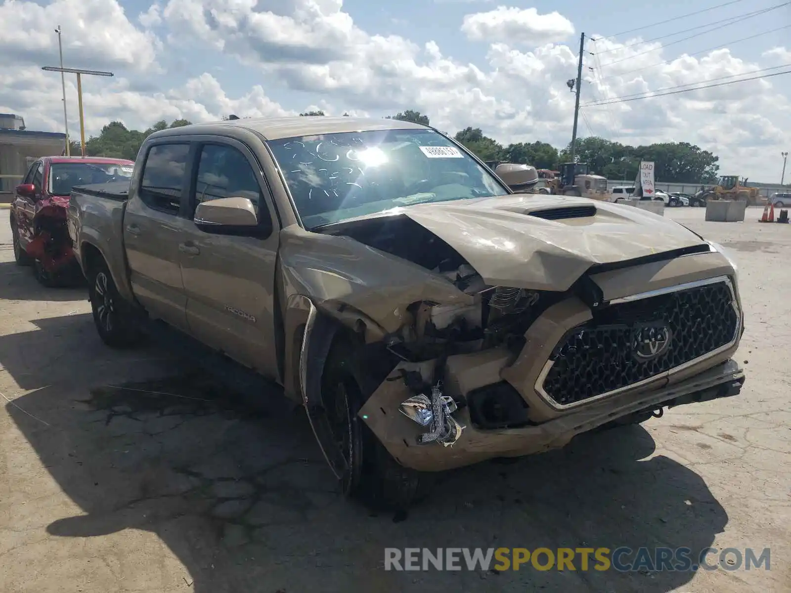 1 Photograph of a damaged car 3TMCZ5AN8KM268689 TOYOTA TACOMA 2019