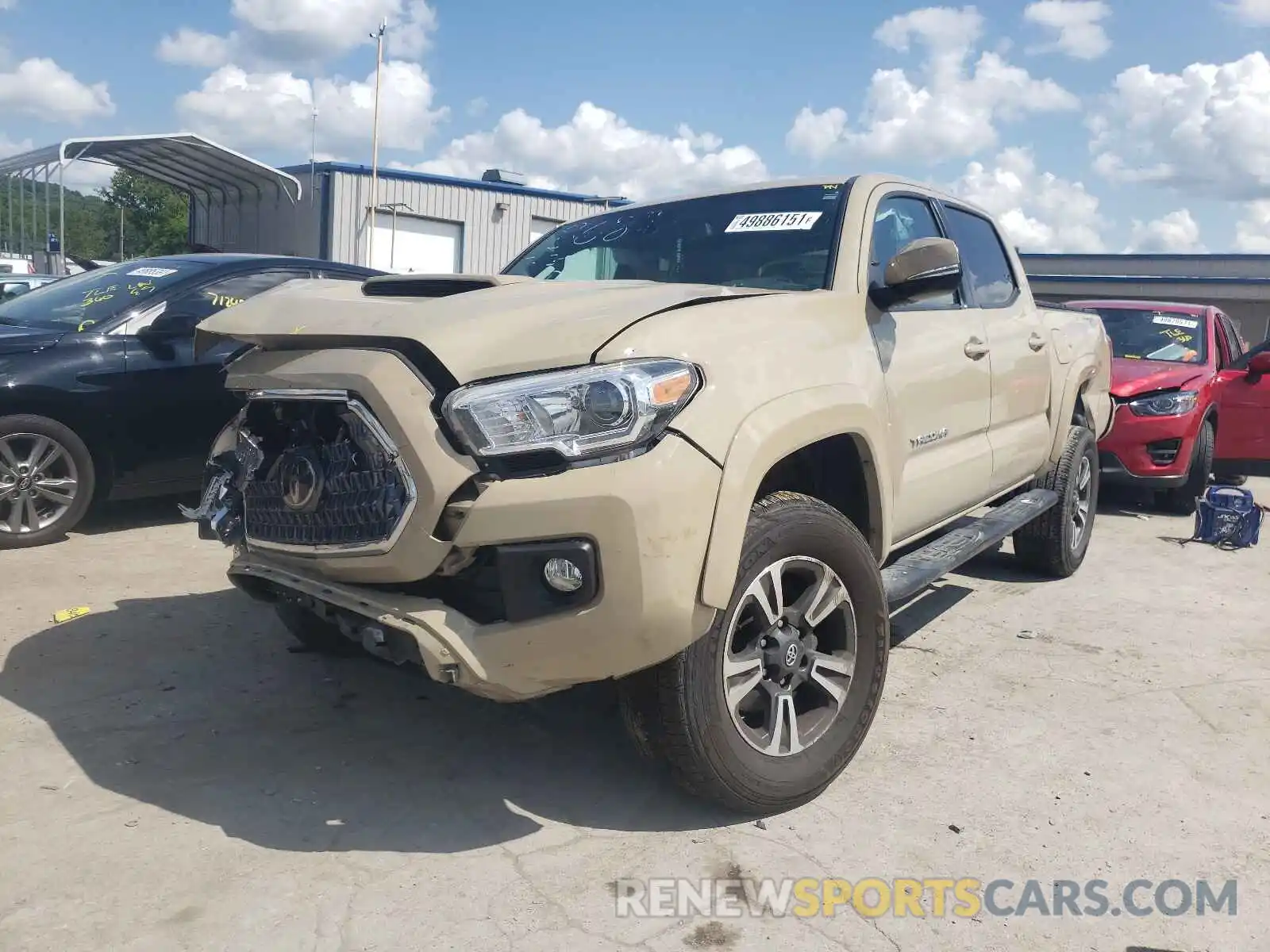 2 Photograph of a damaged car 3TMCZ5AN8KM268689 TOYOTA TACOMA 2019