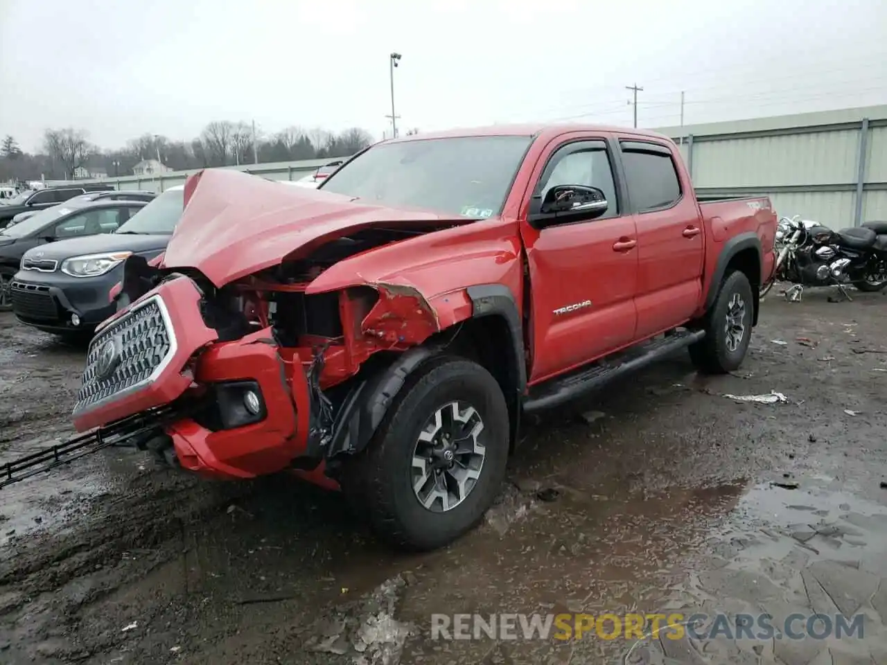 2 Photograph of a damaged car 3TMCZ5AN8KM271348 TOYOTA TACOMA 2019