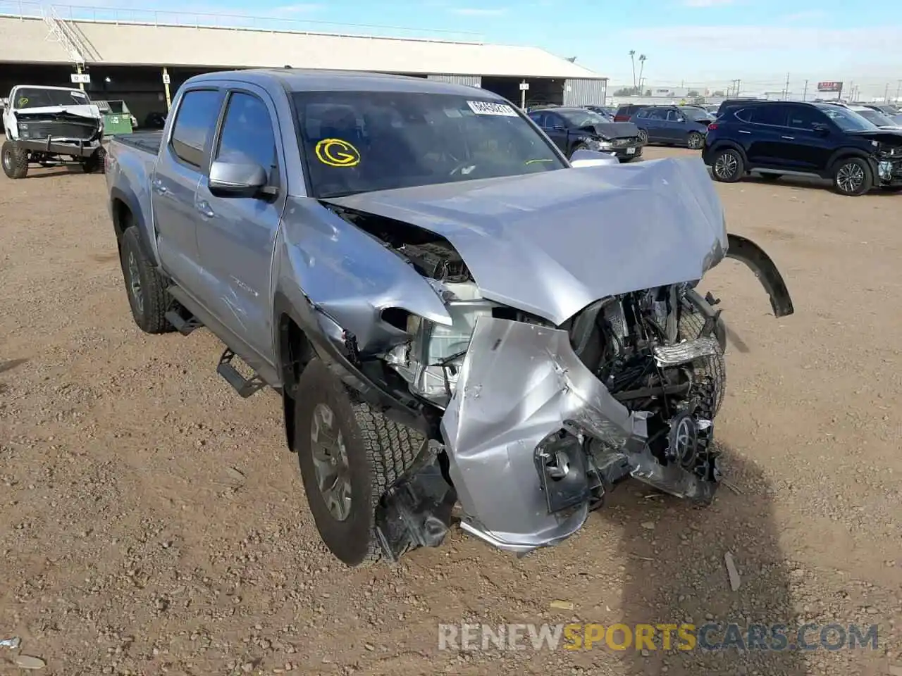 1 Photograph of a damaged car 3TMCZ5AN8KM274010 TOYOTA TACOMA 2019