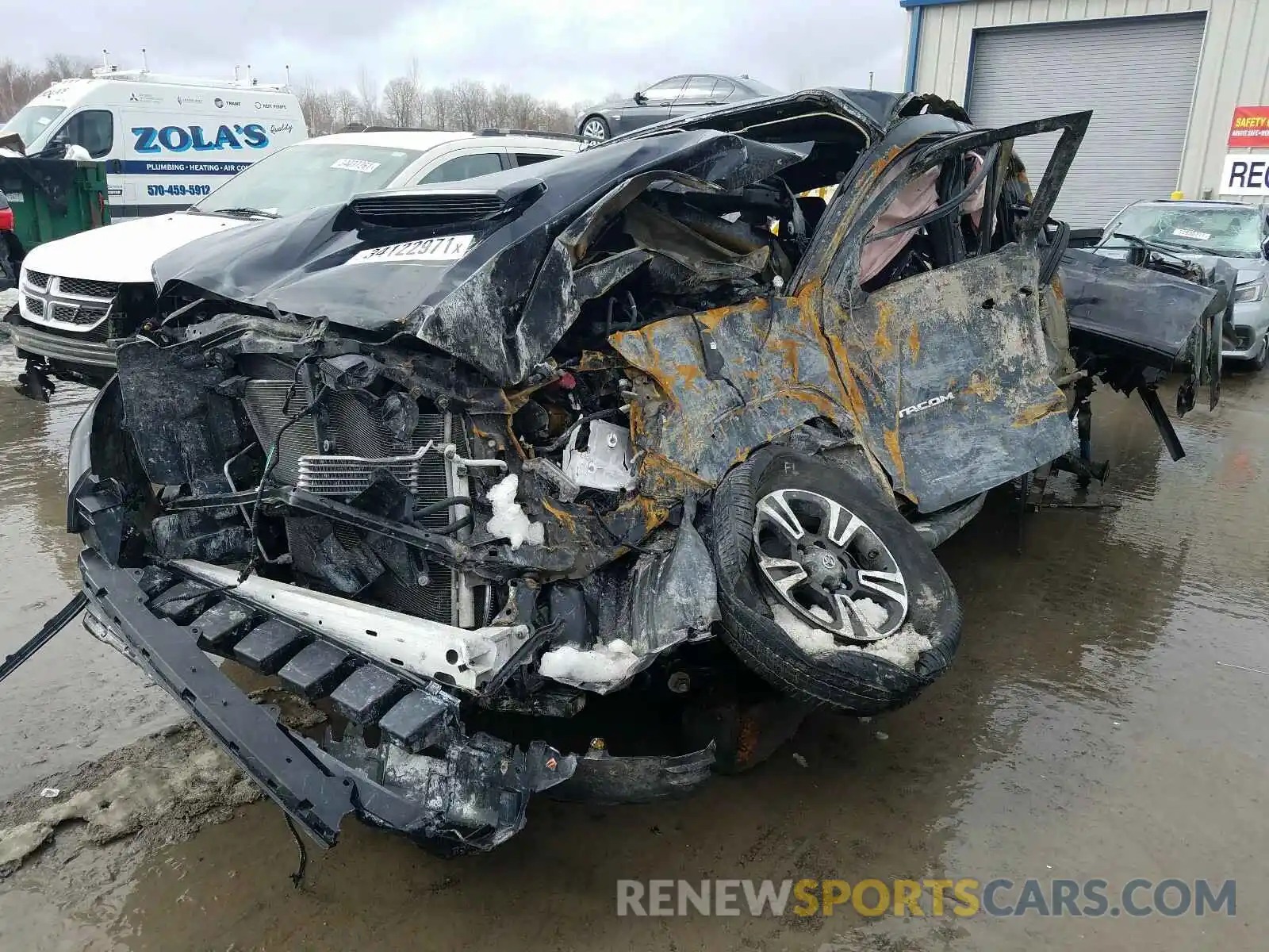 2 Photograph of a damaged car 3TMCZ5AN8KM276534 TOYOTA TACOMA 2019