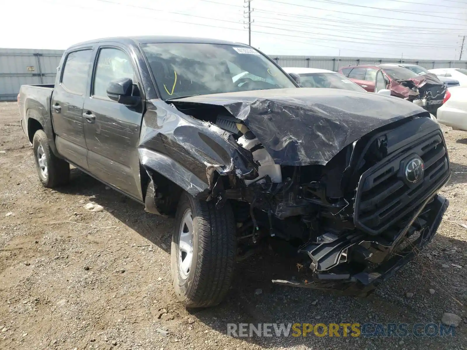 1 Photograph of a damaged car 3TMCZ5AN8KM281524 TOYOTA TACOMA 2019