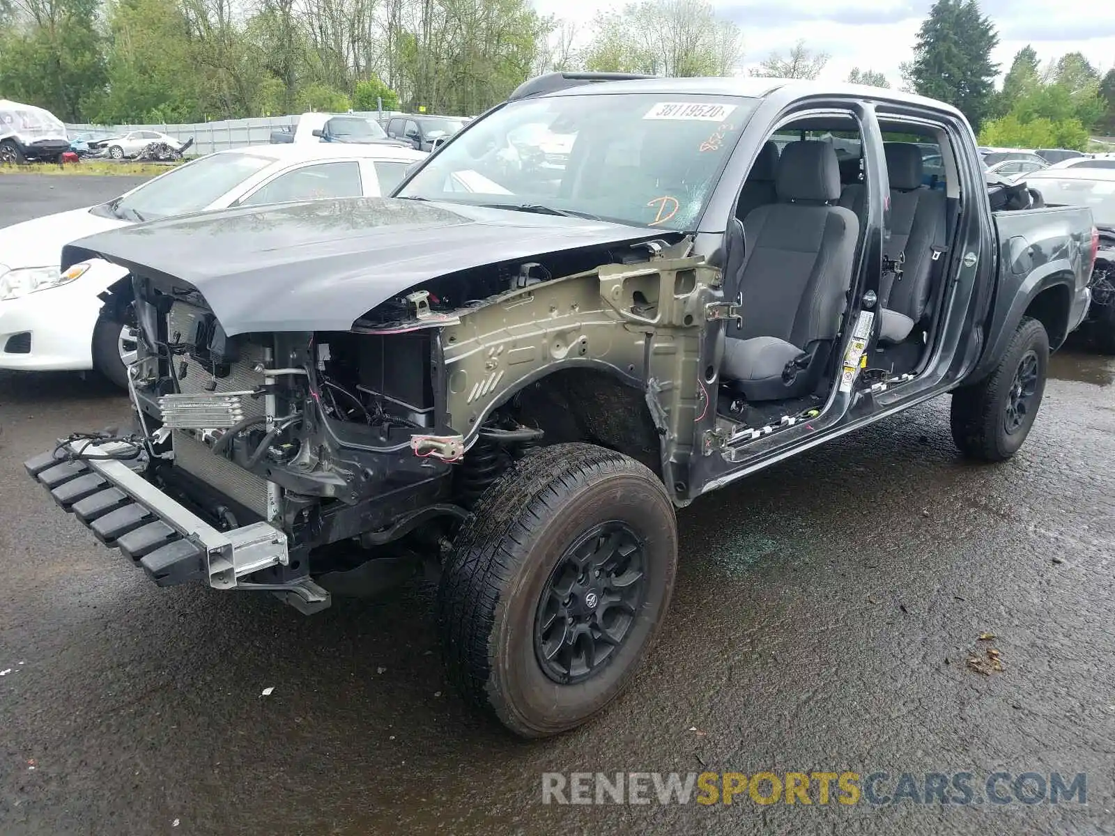 2 Photograph of a damaged car 3TMCZ5AN8KM284942 TOYOTA TACOMA 2019