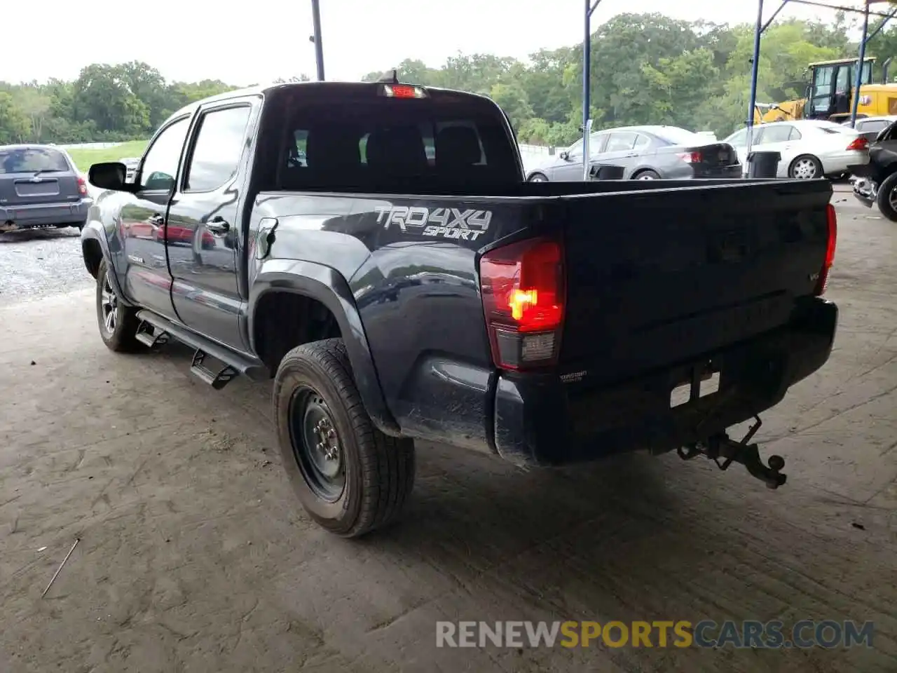 3 Photograph of a damaged car 3TMCZ5AN8KM285556 TOYOTA TACOMA 2019