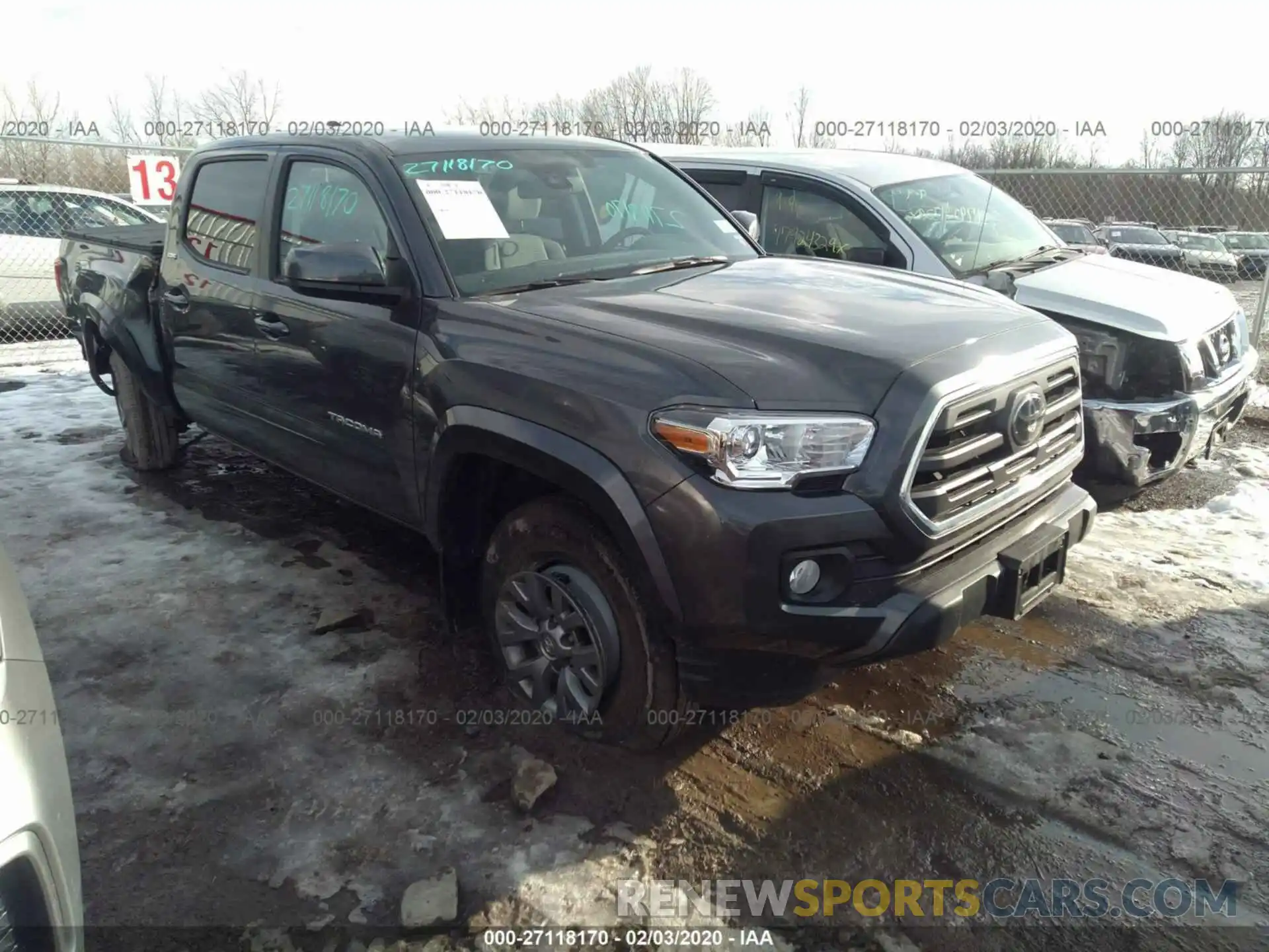 1 Photograph of a damaged car 3TMCZ5AN8KM286643 TOYOTA TACOMA 2019