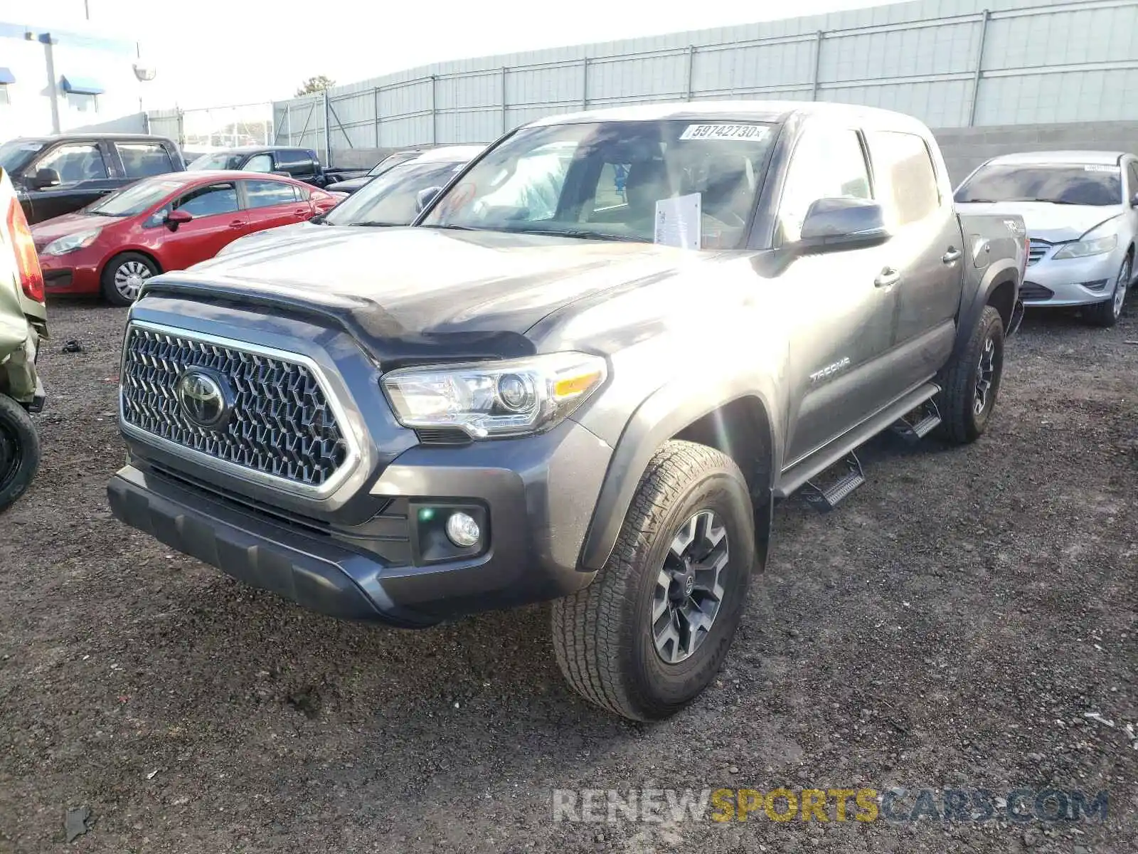 2 Photograph of a damaged car 3TMCZ5AN8KM287839 TOYOTA TACOMA 2019