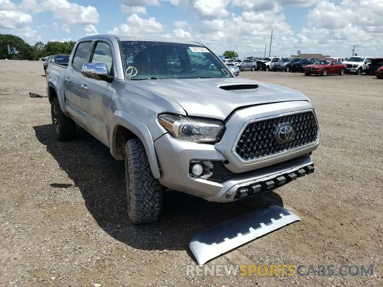 1 Photograph of a damaged car 3TMCZ5AN9KM191007 TOYOTA TACOMA 2019