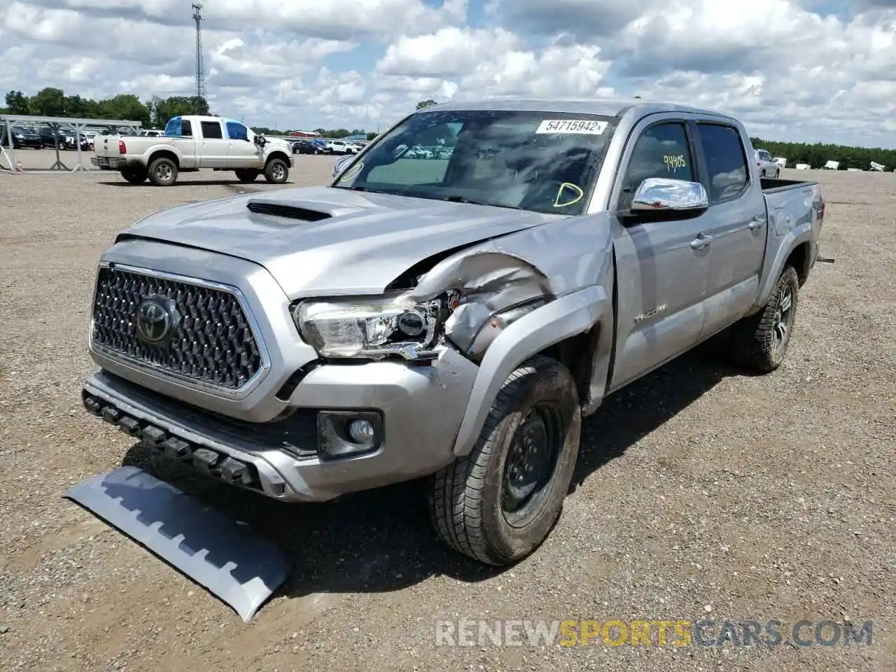 2 Photograph of a damaged car 3TMCZ5AN9KM191007 TOYOTA TACOMA 2019