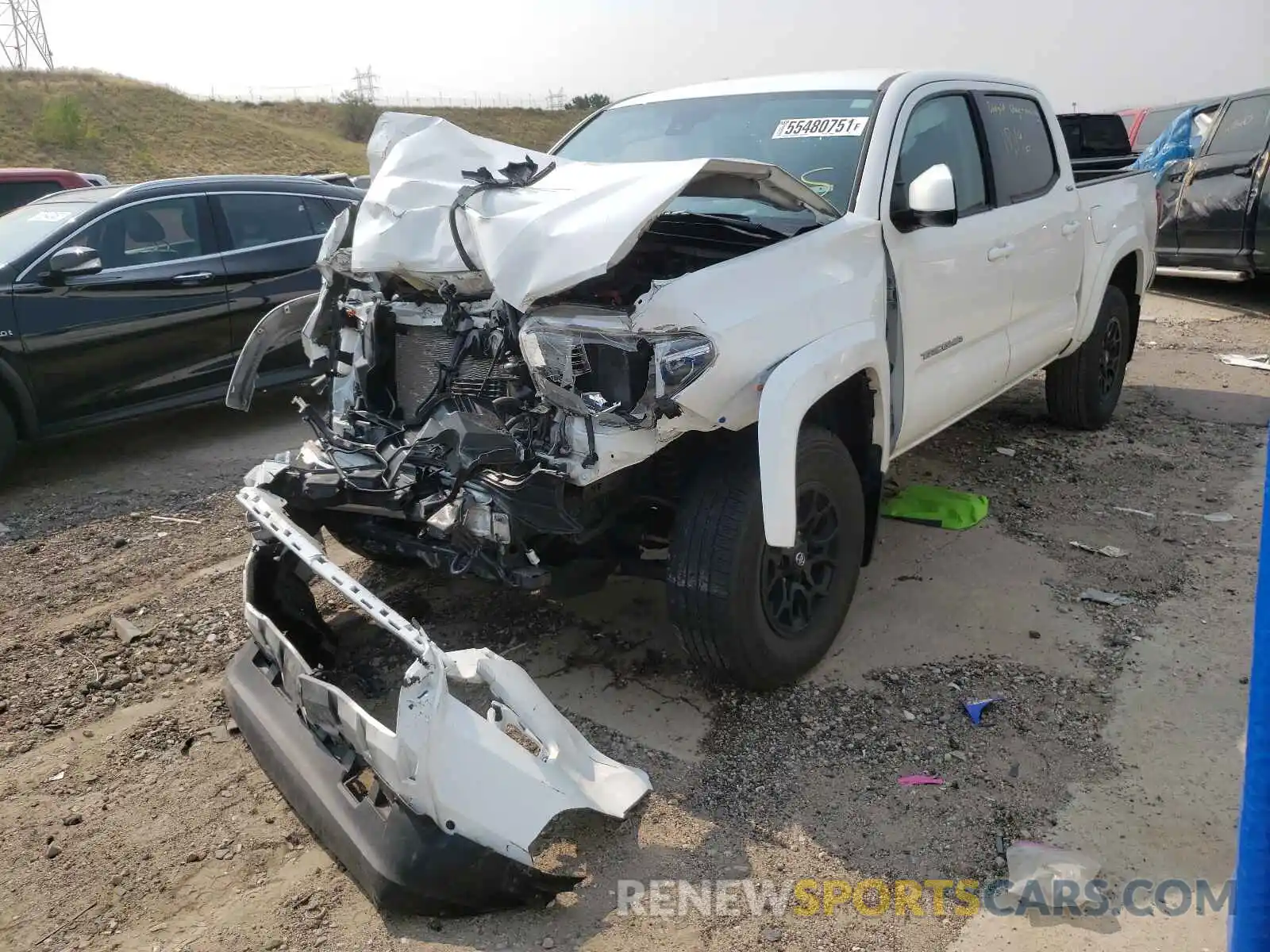 2 Photograph of a damaged car 3TMCZ5AN9KM192898 TOYOTA TACOMA 2019