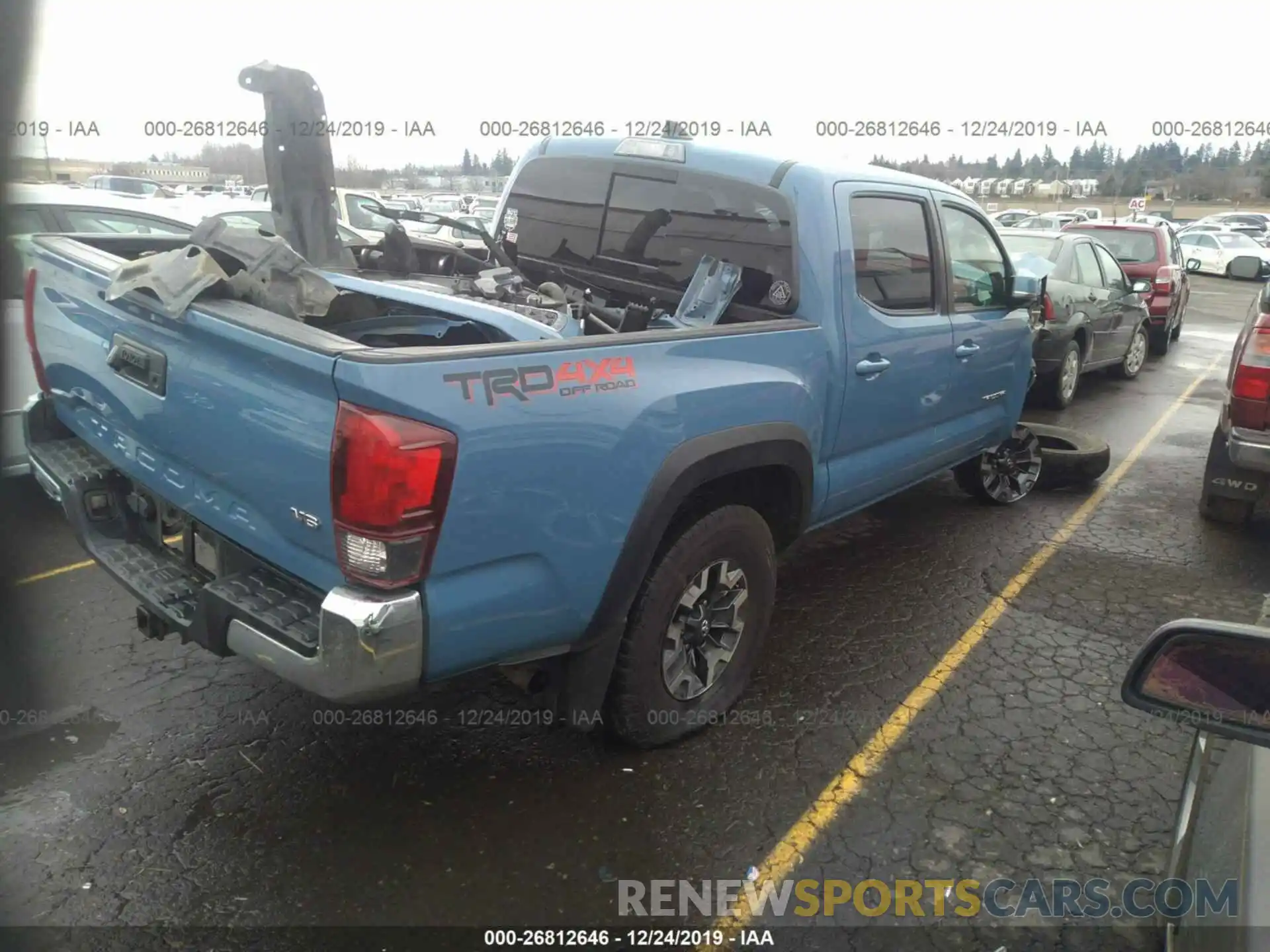 4 Photograph of a damaged car 3TMCZ5AN9KM192948 TOYOTA TACOMA 2019