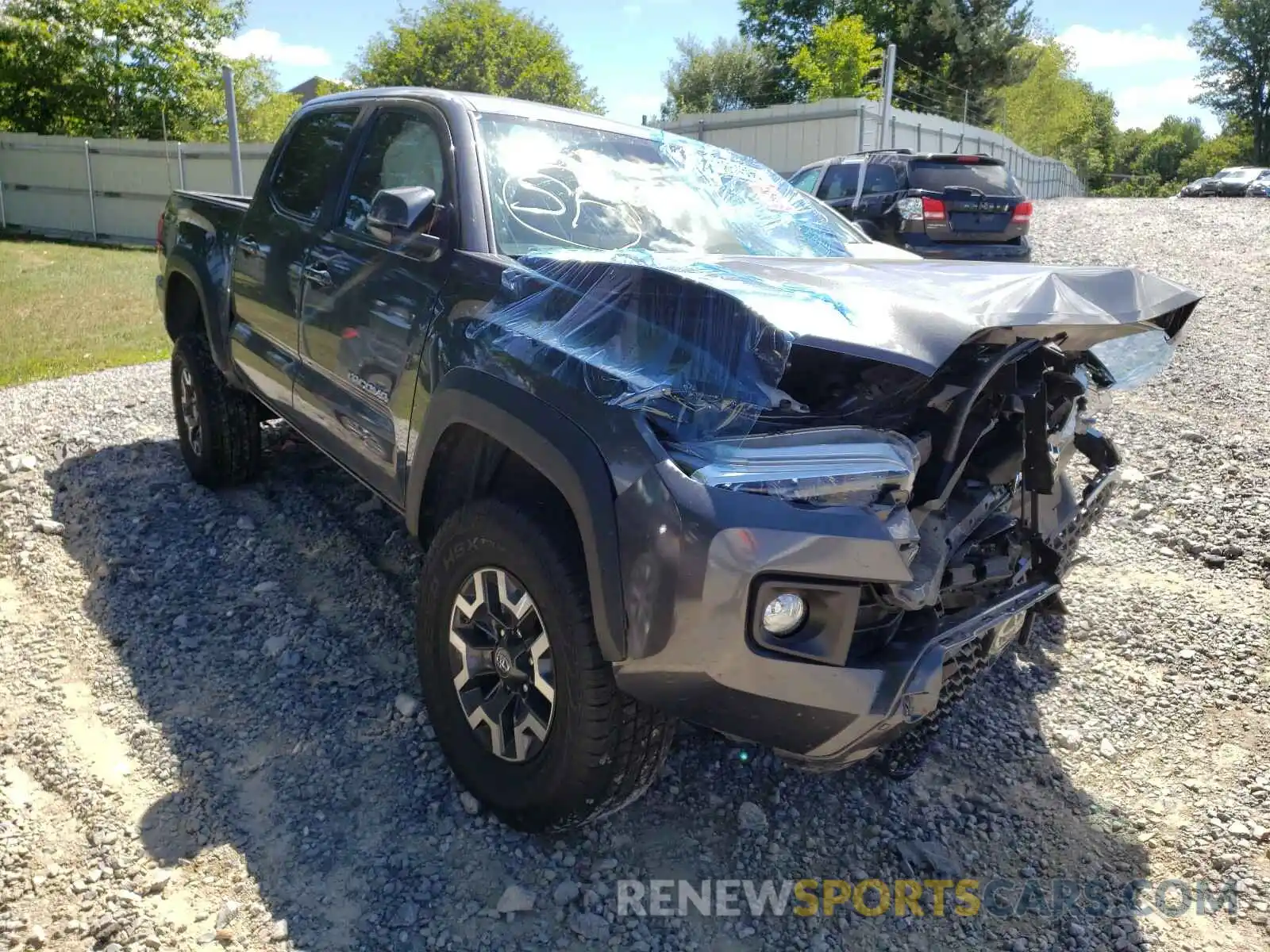 1 Photograph of a damaged car 3TMCZ5AN9KM196076 TOYOTA TACOMA 2019