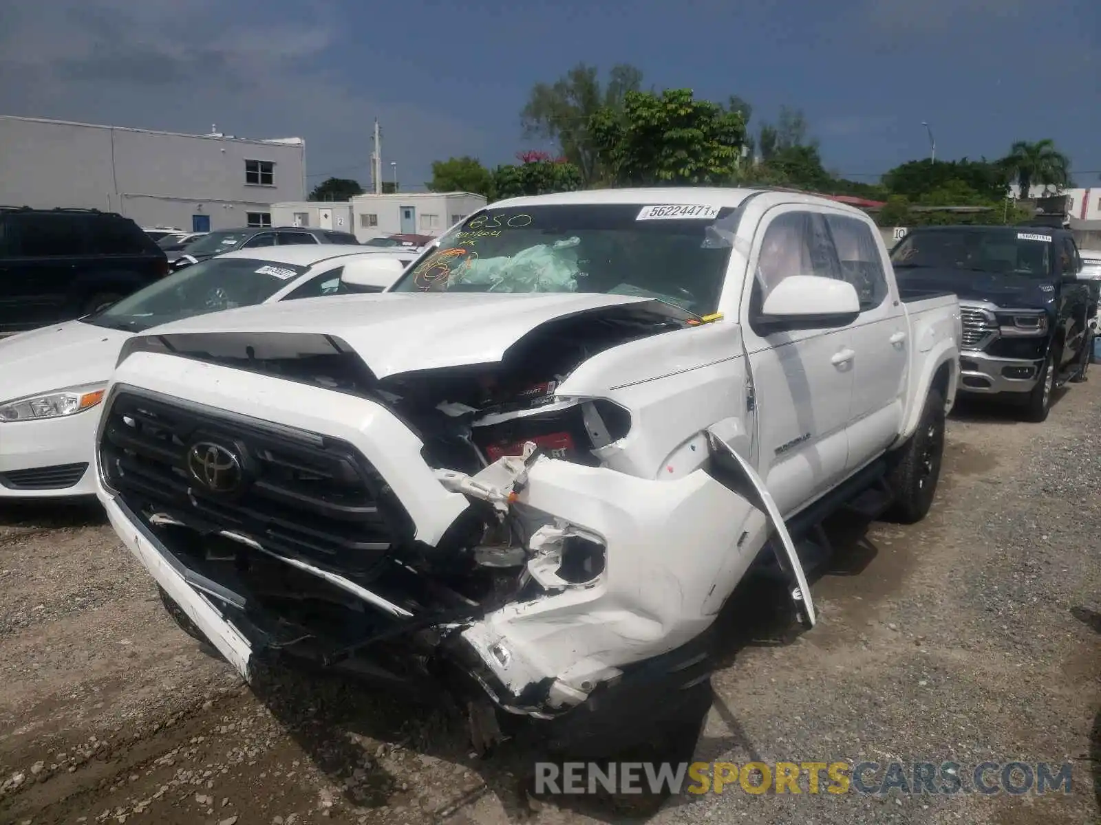 2 Photograph of a damaged car 3TMCZ5AN9KM196871 TOYOTA TACOMA 2019