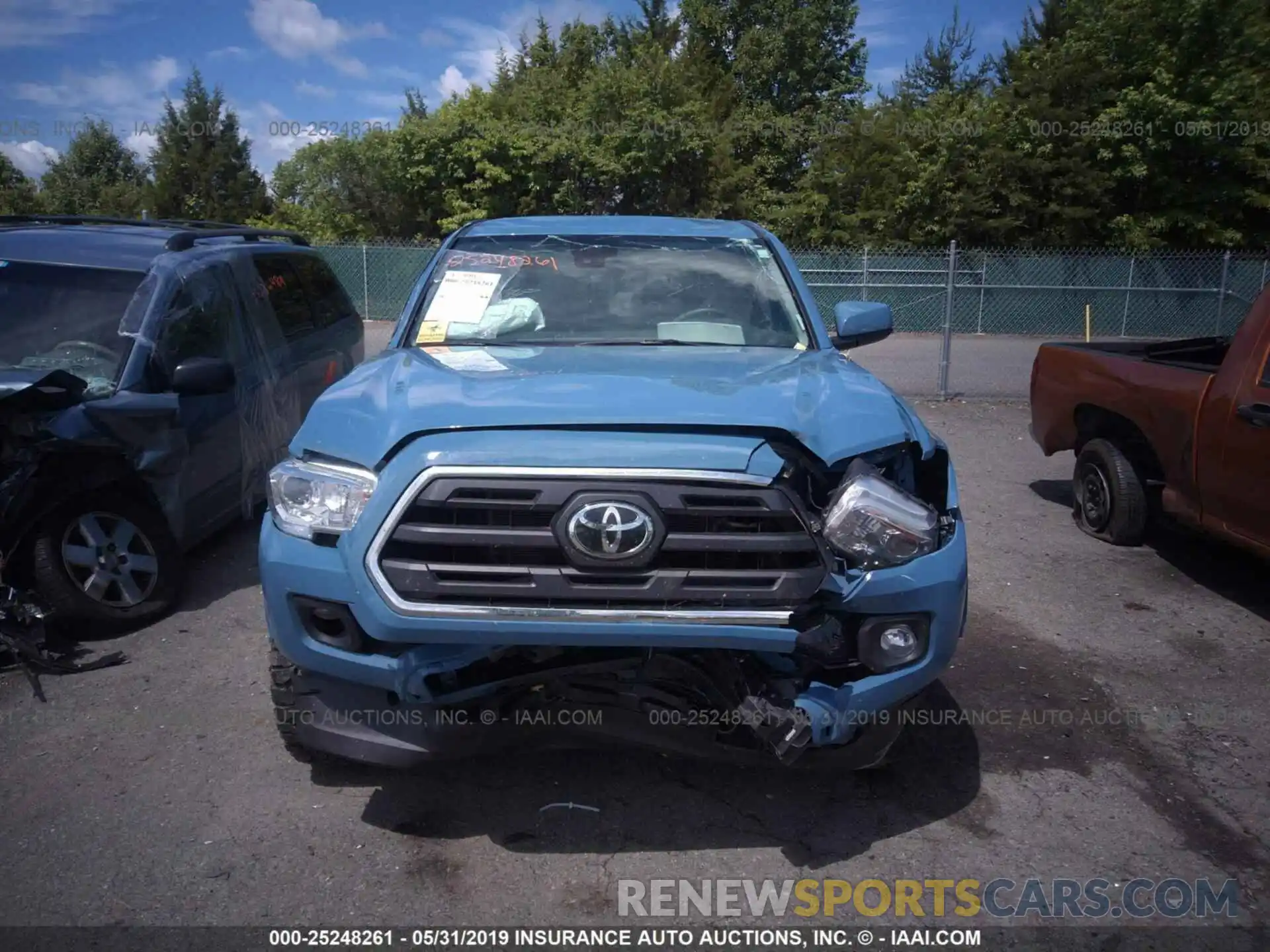 6 Photograph of a damaged car 3TMCZ5AN9KM199964 TOYOTA TACOMA 2019