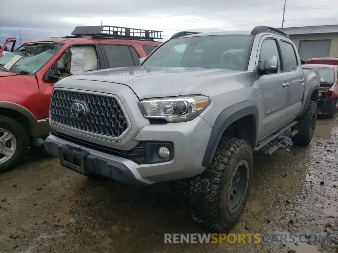 2 Photograph of a damaged car 3TMCZ5AN9KM215905 TOYOTA TACOMA 2019