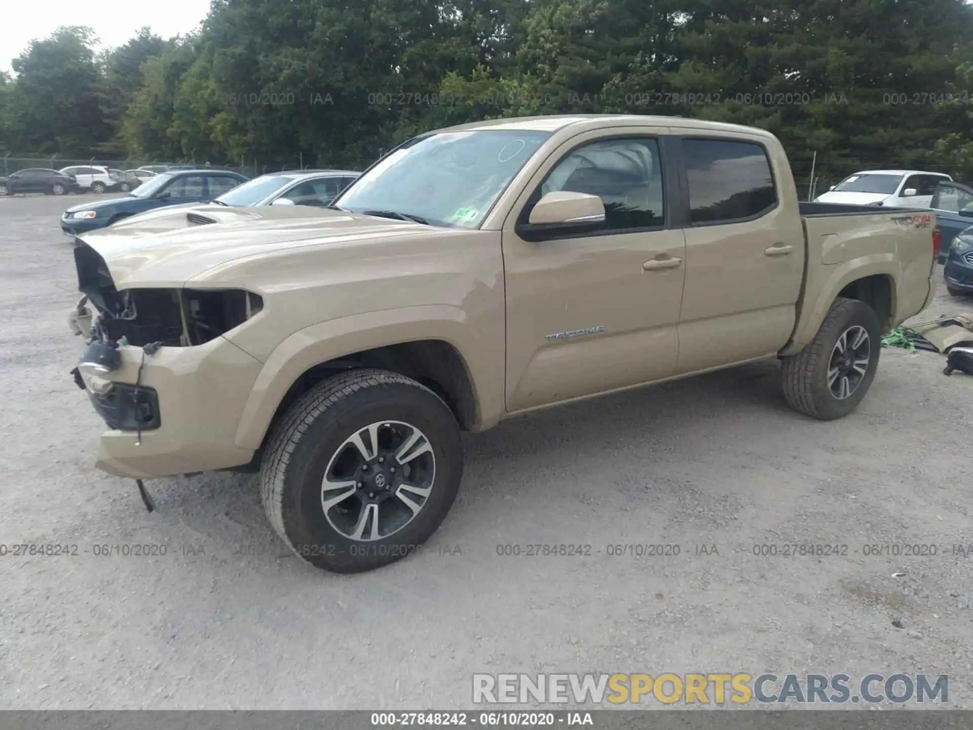 2 Photograph of a damaged car 3TMCZ5AN9KM218822 TOYOTA TACOMA 2019