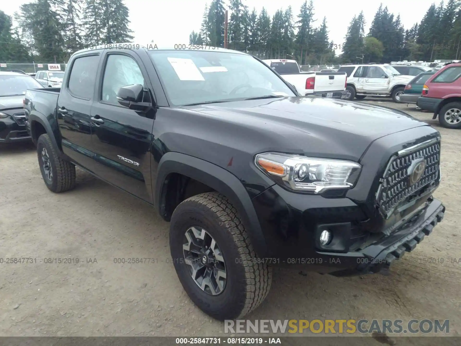 1 Photograph of a damaged car 3TMCZ5AN9KM219436 TOYOTA TACOMA 2019