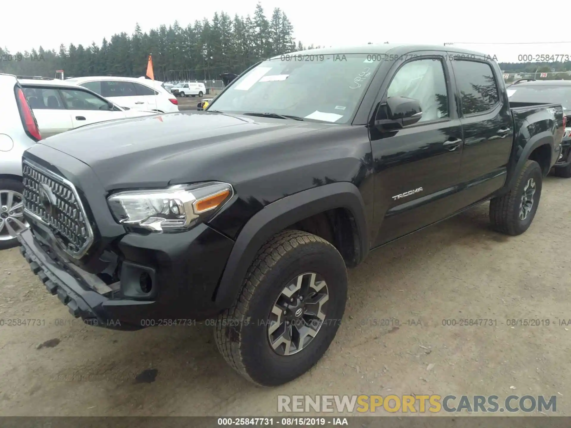 2 Photograph of a damaged car 3TMCZ5AN9KM219436 TOYOTA TACOMA 2019