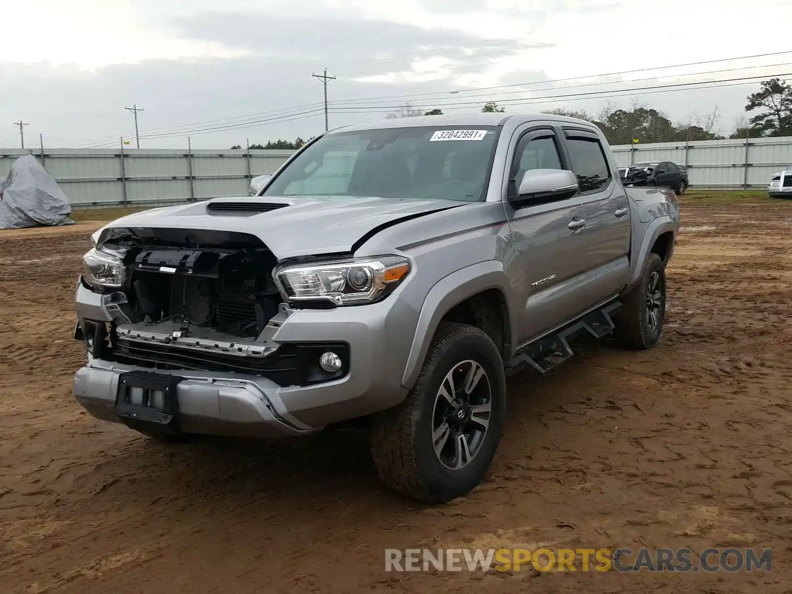 2 Photograph of a damaged car 3TMCZ5AN9KM221767 TOYOTA TACOMA 2019