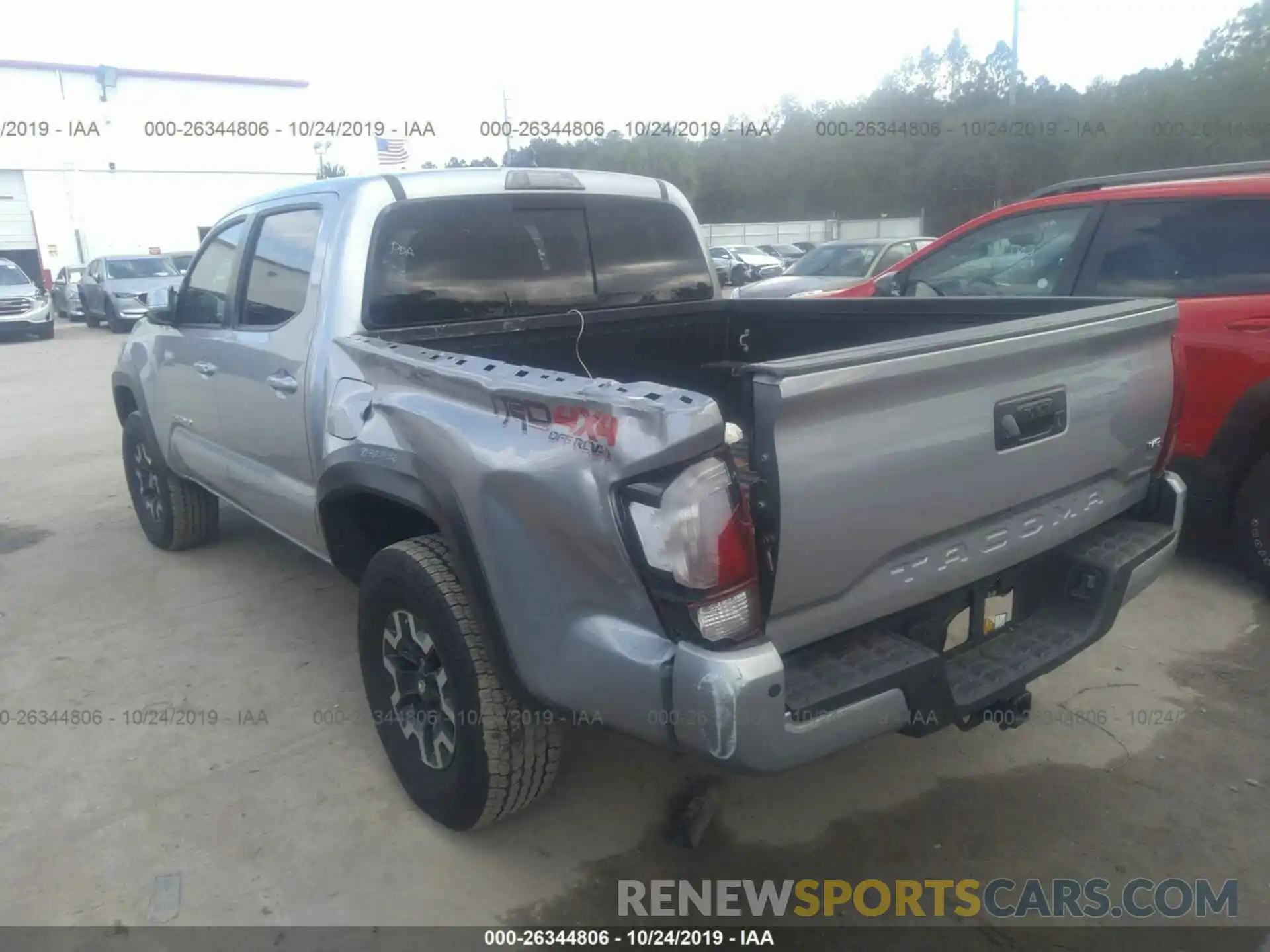 6 Photograph of a damaged car 3TMCZ5AN9KM222580 TOYOTA TACOMA 2019