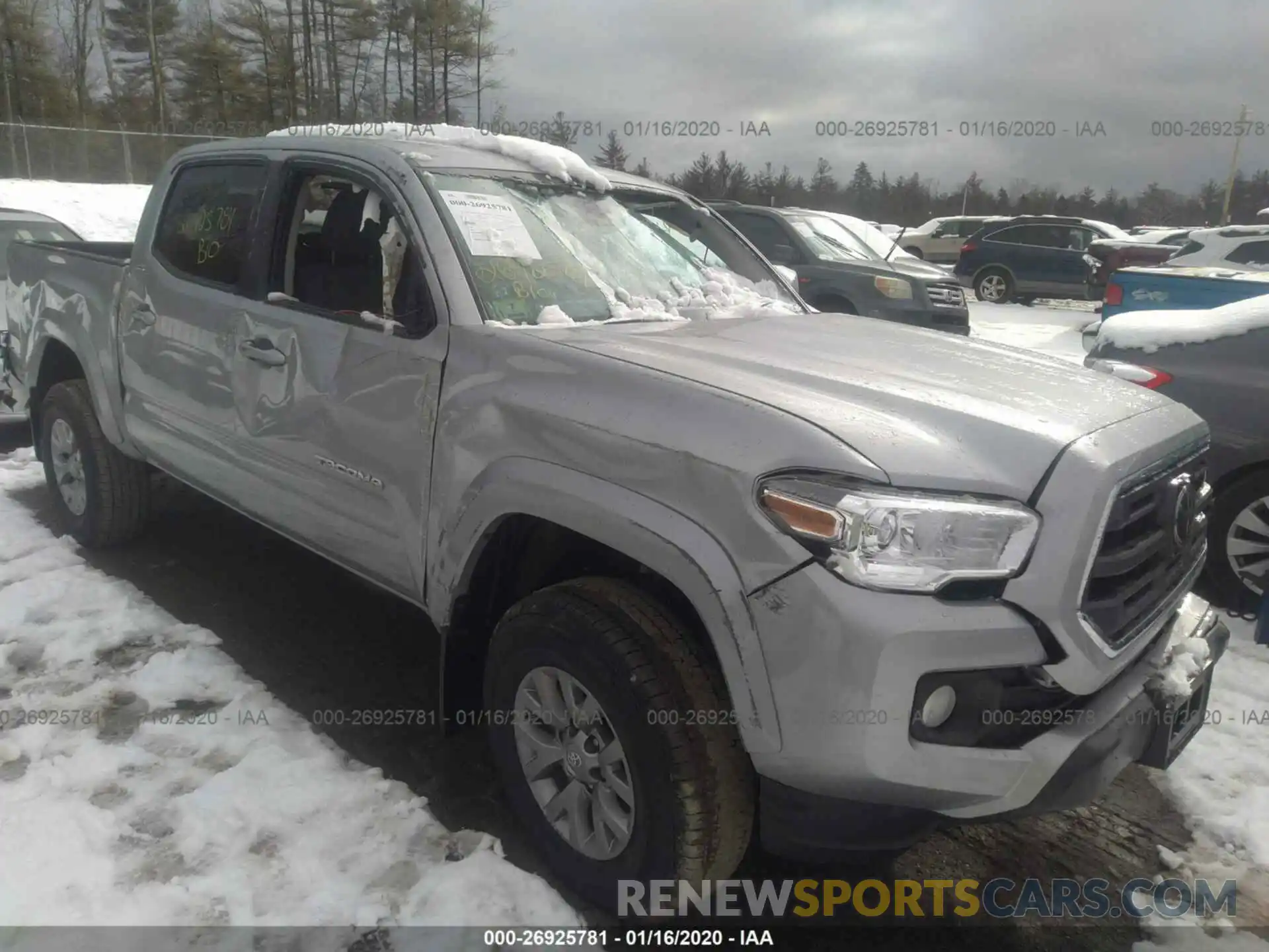 1 Photograph of a damaged car 3TMCZ5AN9KM225222 TOYOTA TACOMA 2019