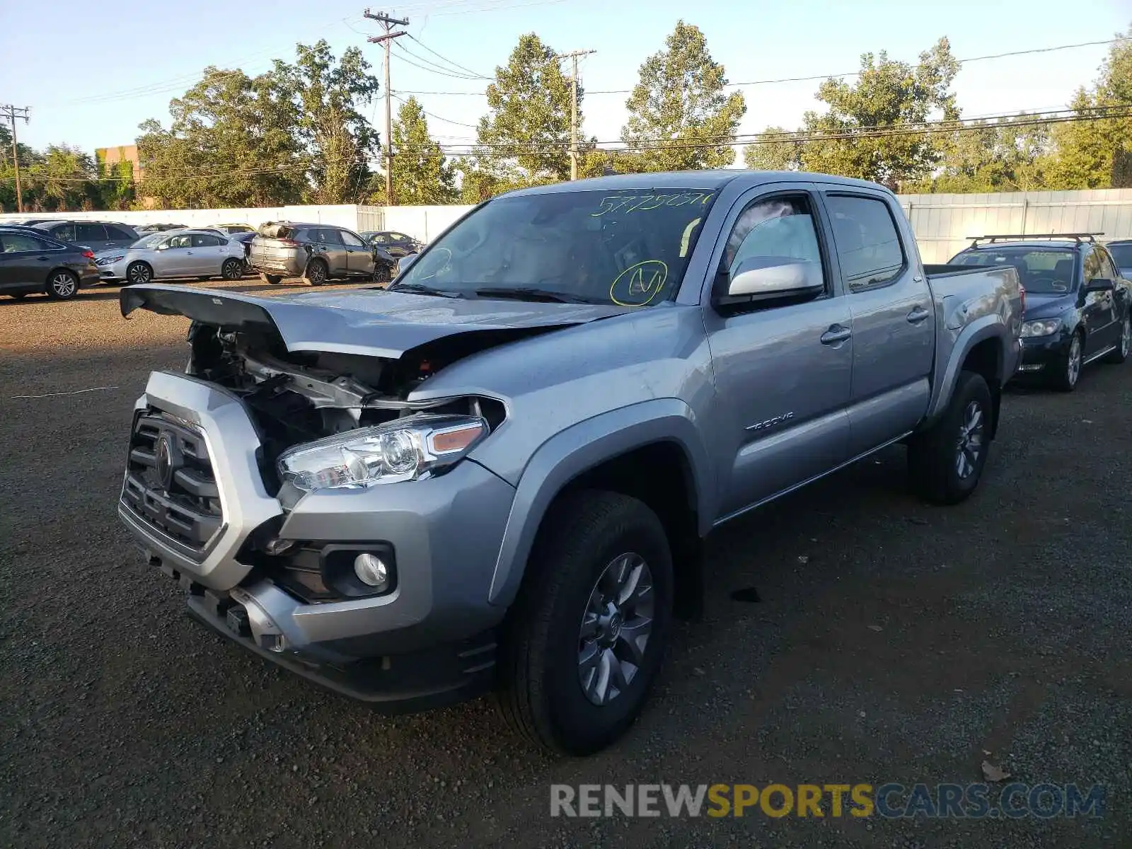 2 Photograph of a damaged car 3TMCZ5AN9KM226788 TOYOTA TACOMA 2019