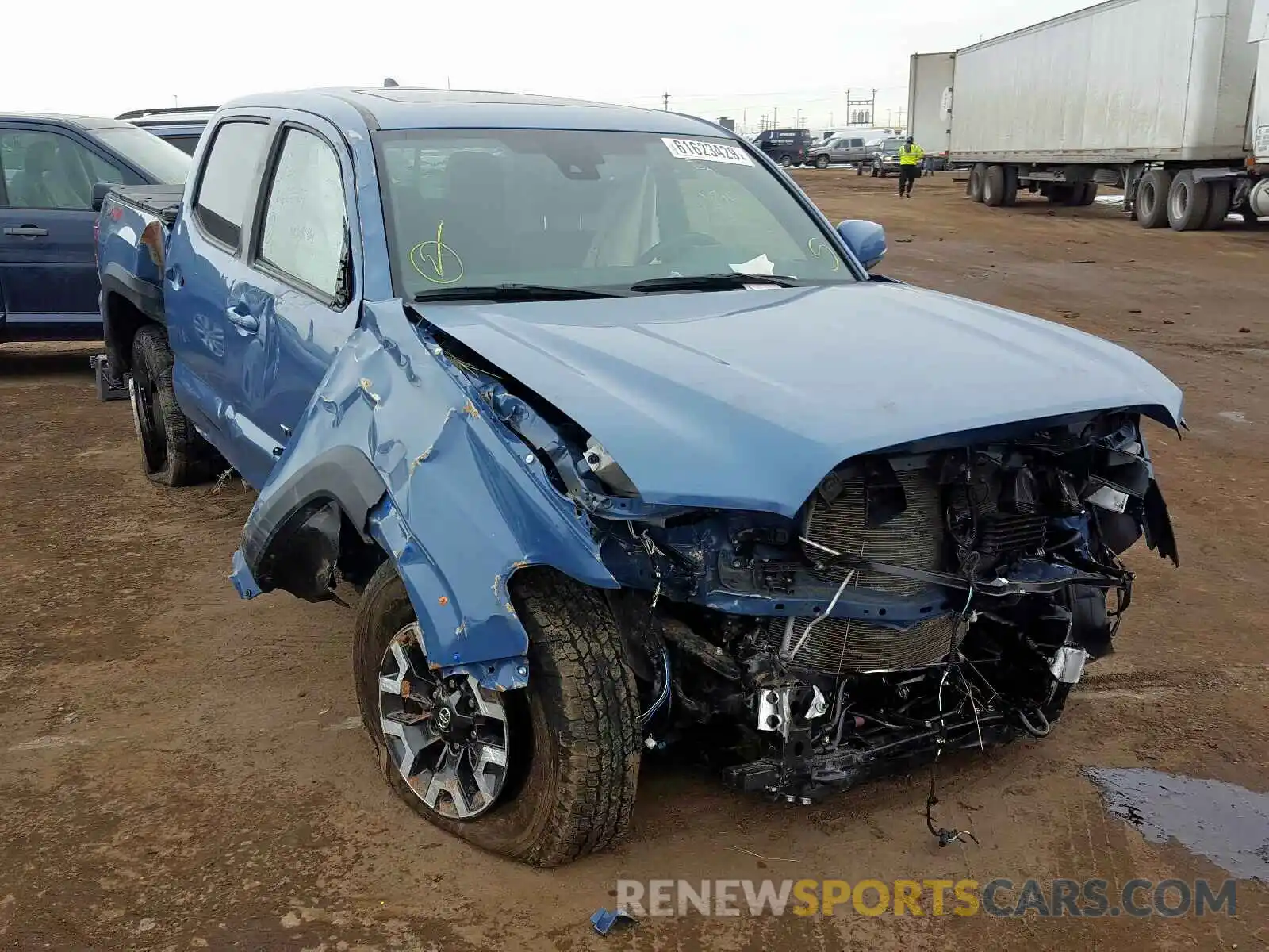 1 Photograph of a damaged car 3TMCZ5AN9KM227942 TOYOTA TACOMA 2019