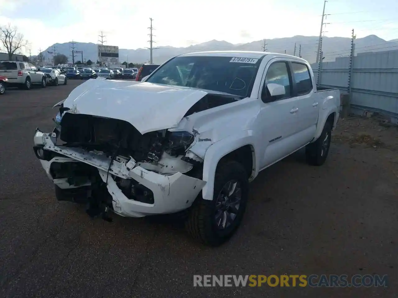 2 Photograph of a damaged car 3TMCZ5AN9KM230128 TOYOTA TACOMA 2019