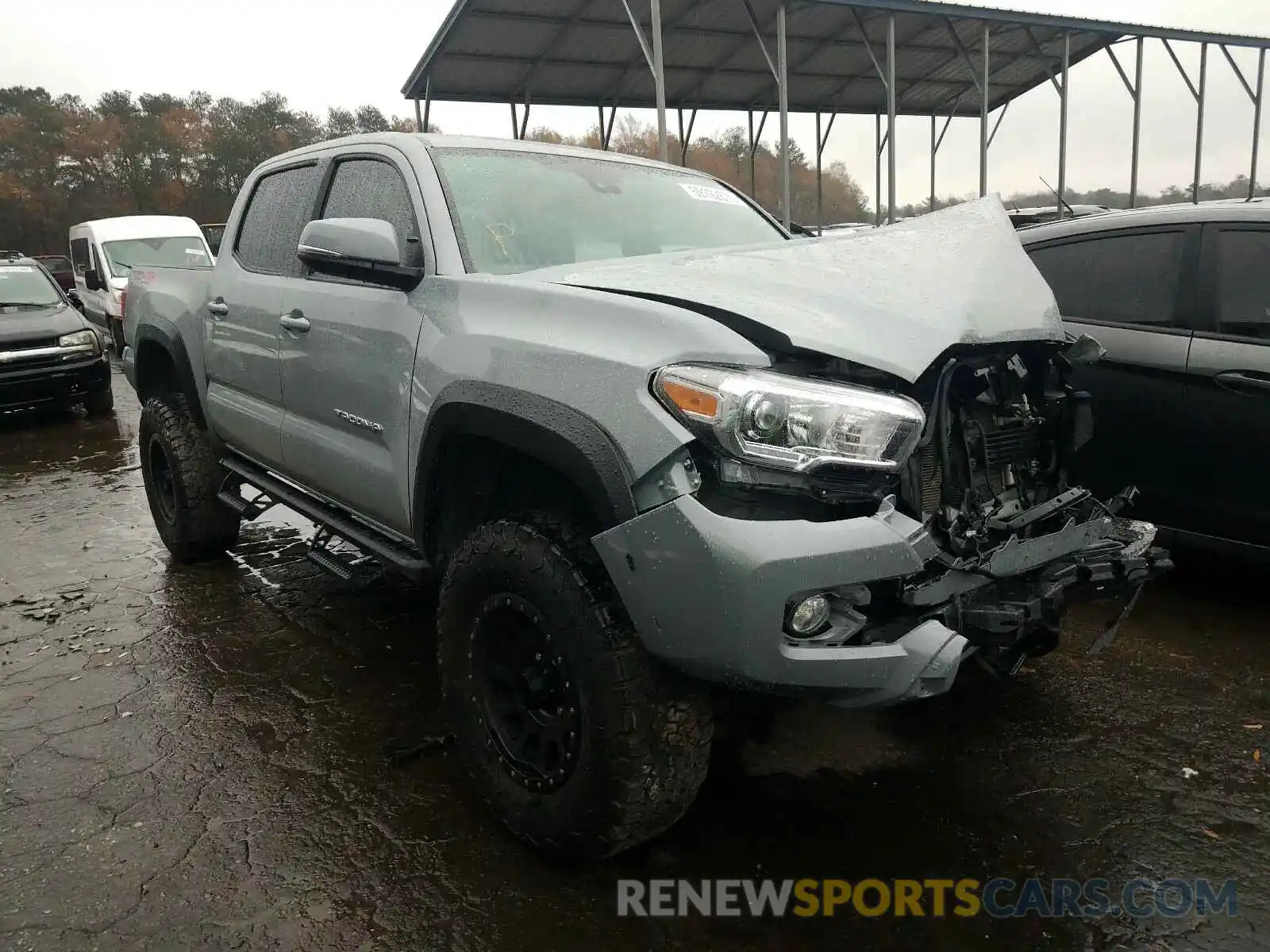 1 Photograph of a damaged car 3TMCZ5AN9KM230744 TOYOTA TACOMA 2019