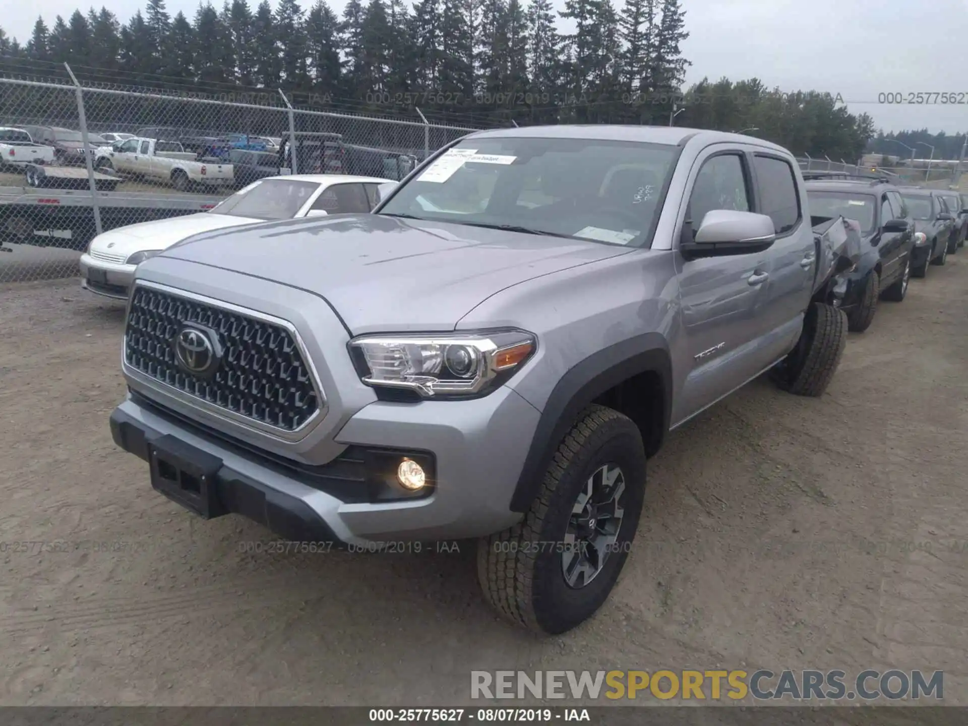 2 Photograph of a damaged car 3TMCZ5AN9KM232364 TOYOTA TACOMA 2019