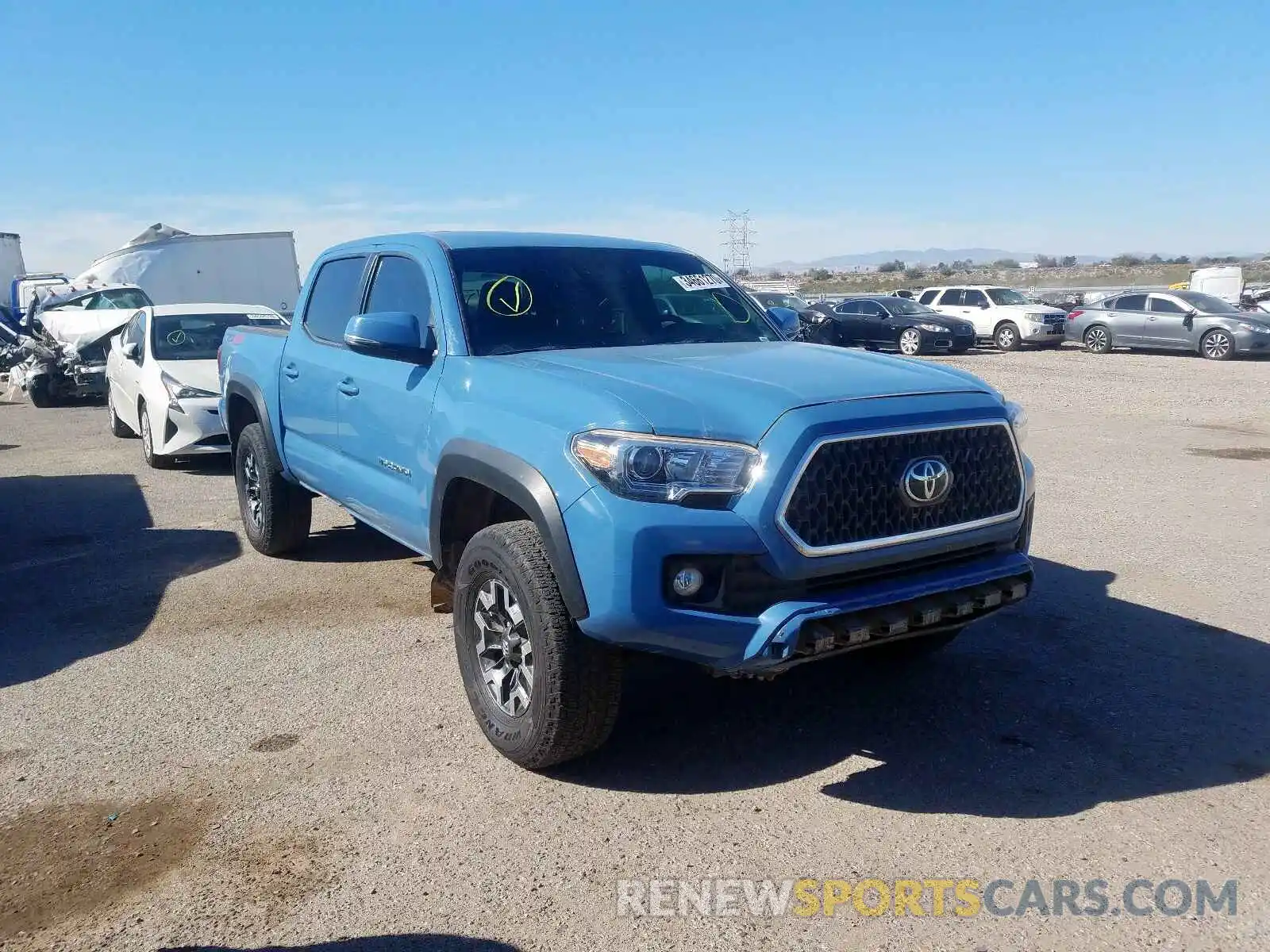 1 Photograph of a damaged car 3TMCZ5AN9KM233059 TOYOTA TACOMA 2019