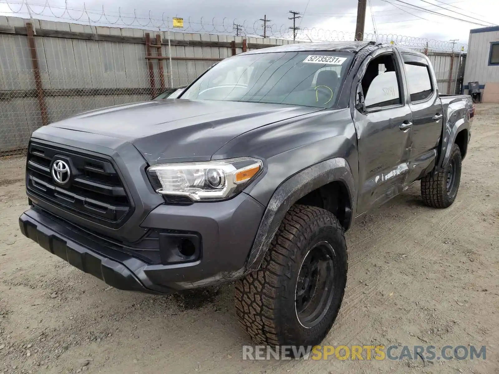 2 Photograph of a damaged car 3TMCZ5AN9KM233501 TOYOTA TACOMA 2019