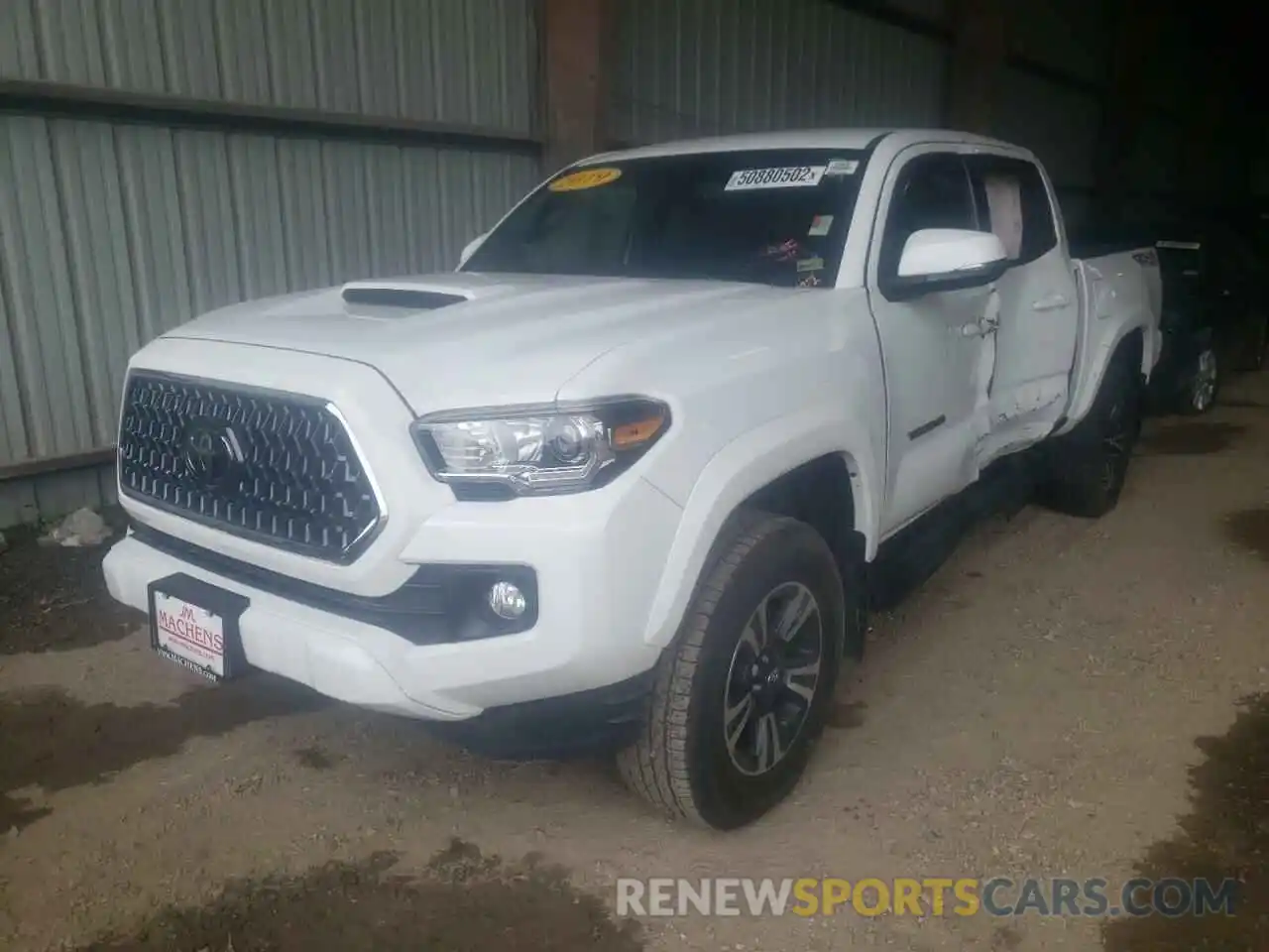 2 Photograph of a damaged car 3TMCZ5AN9KM236673 TOYOTA TACOMA 2019