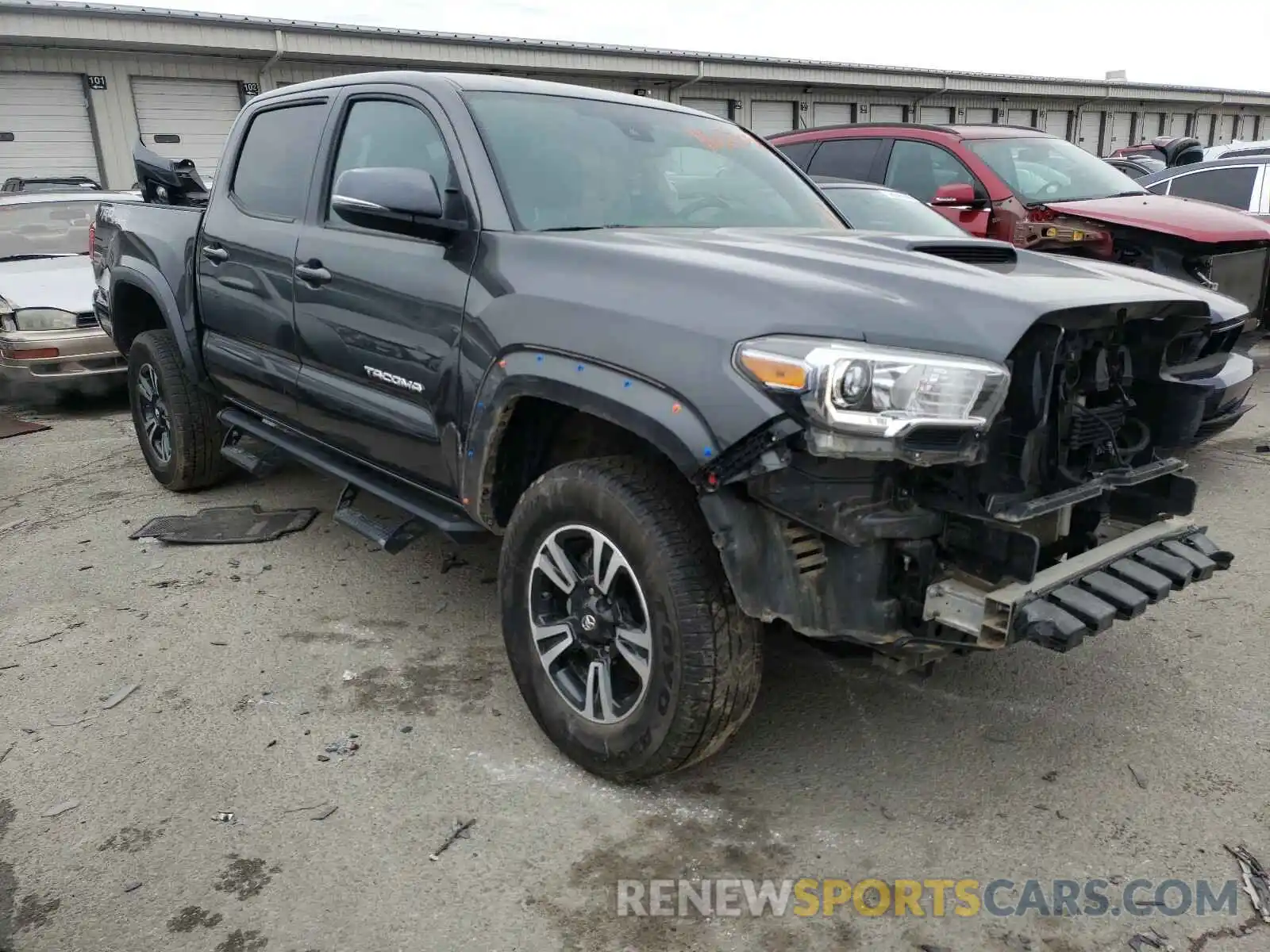 1 Photograph of a damaged car 3TMCZ5AN9KM238388 TOYOTA TACOMA 2019